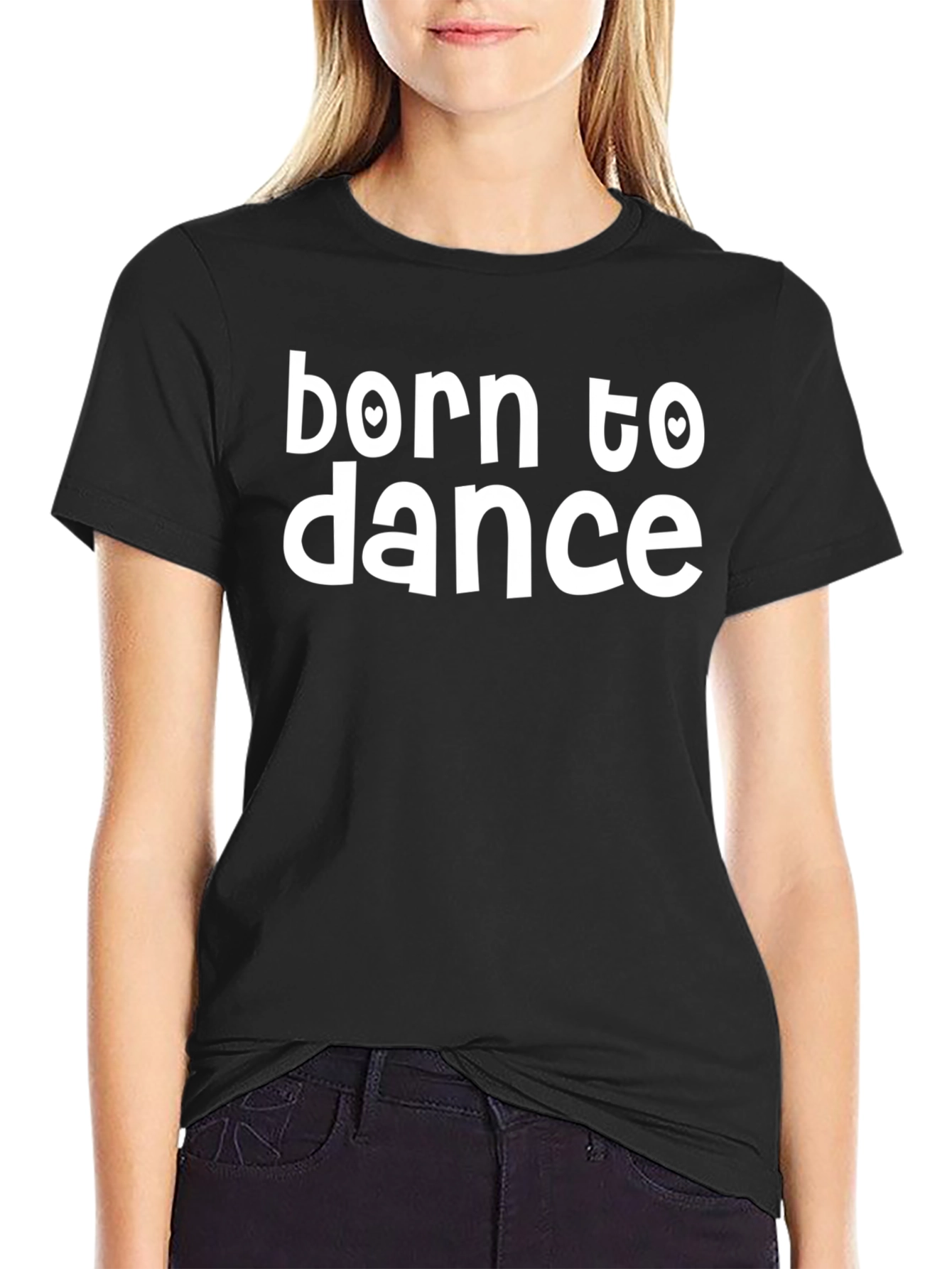 Born to Dance Black Graphic Tee Shirt