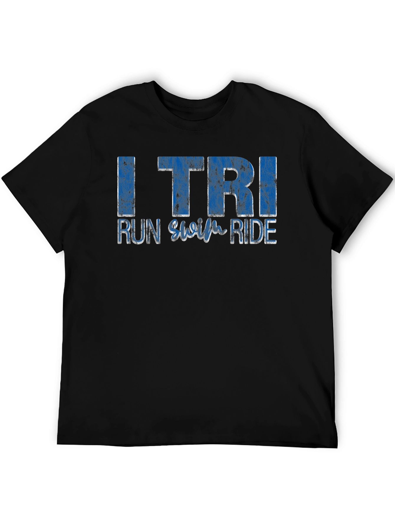 I TRI Run Swim Ride Black T-Shirt