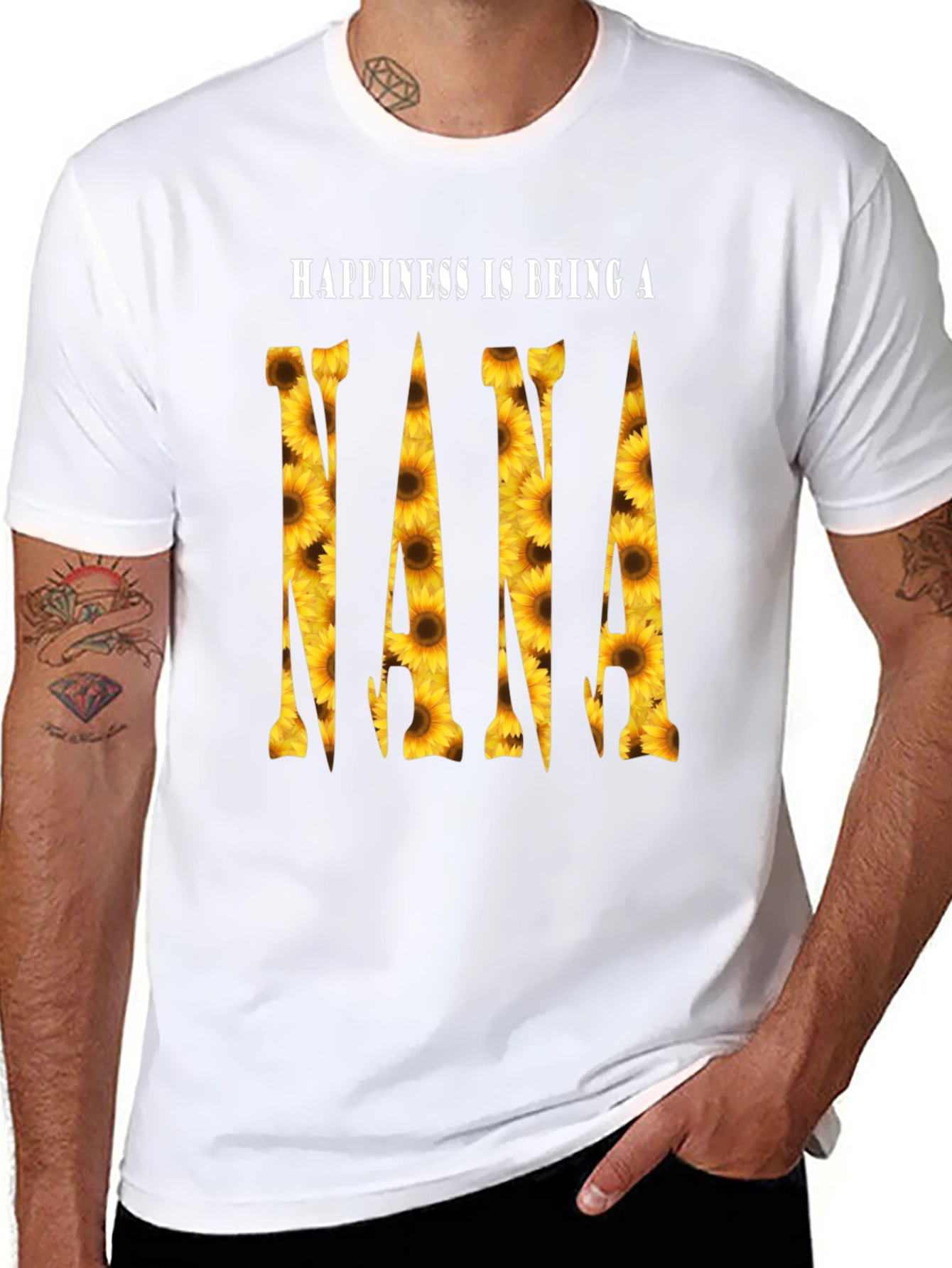 Sunflower Nana T-Shirt - Happiness is Being a Nana