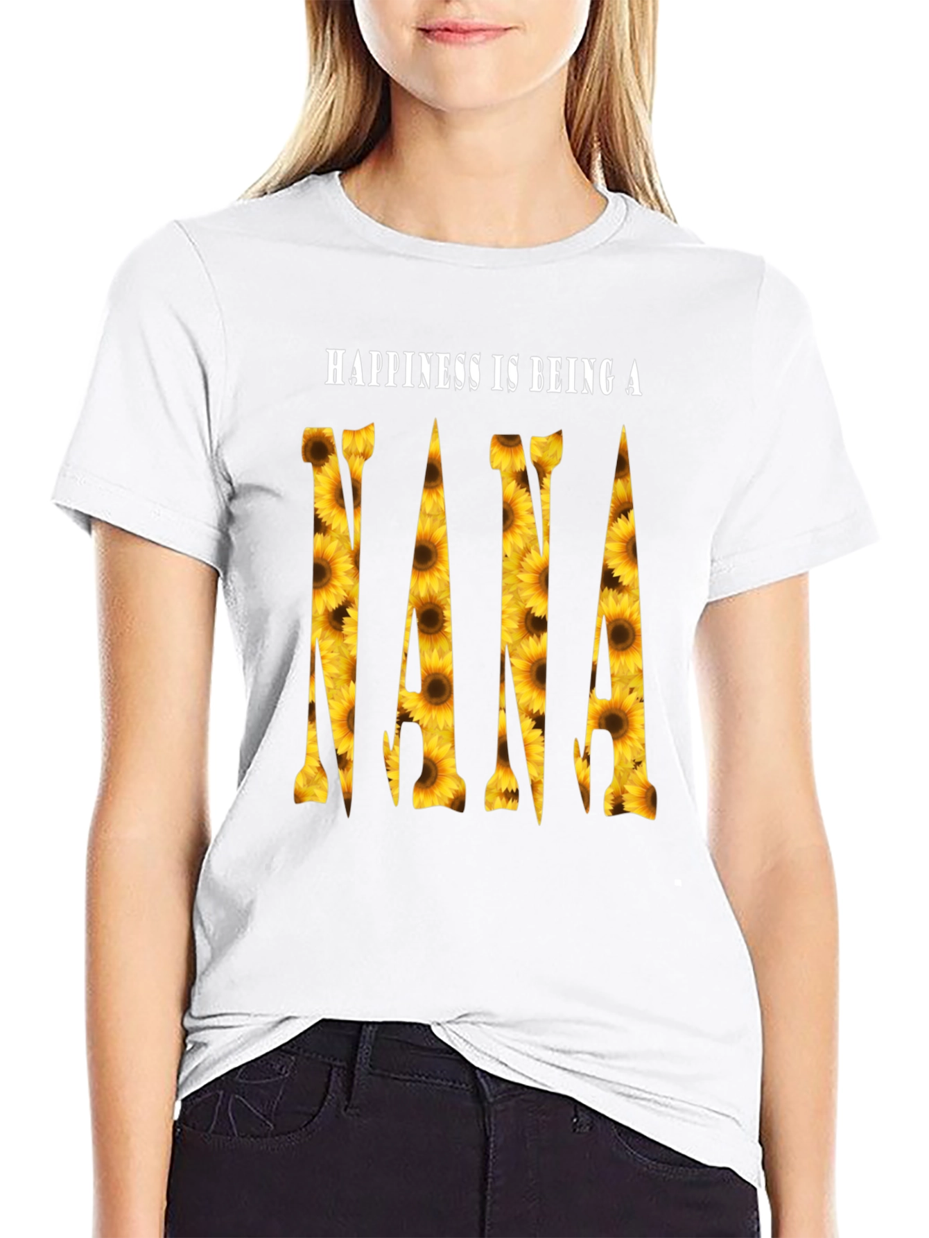 Sunflower Nana T-Shirt - Happiness is Being a Nana
