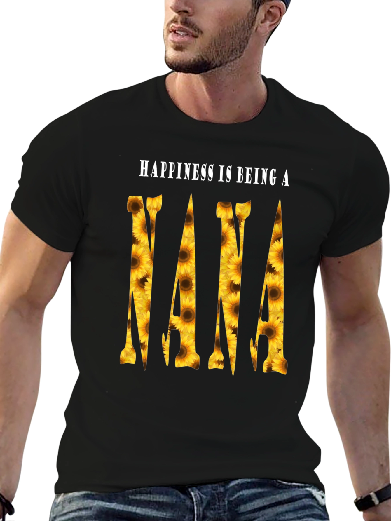 Sunflower Nana T-Shirt - Happiness is Being a Nana
