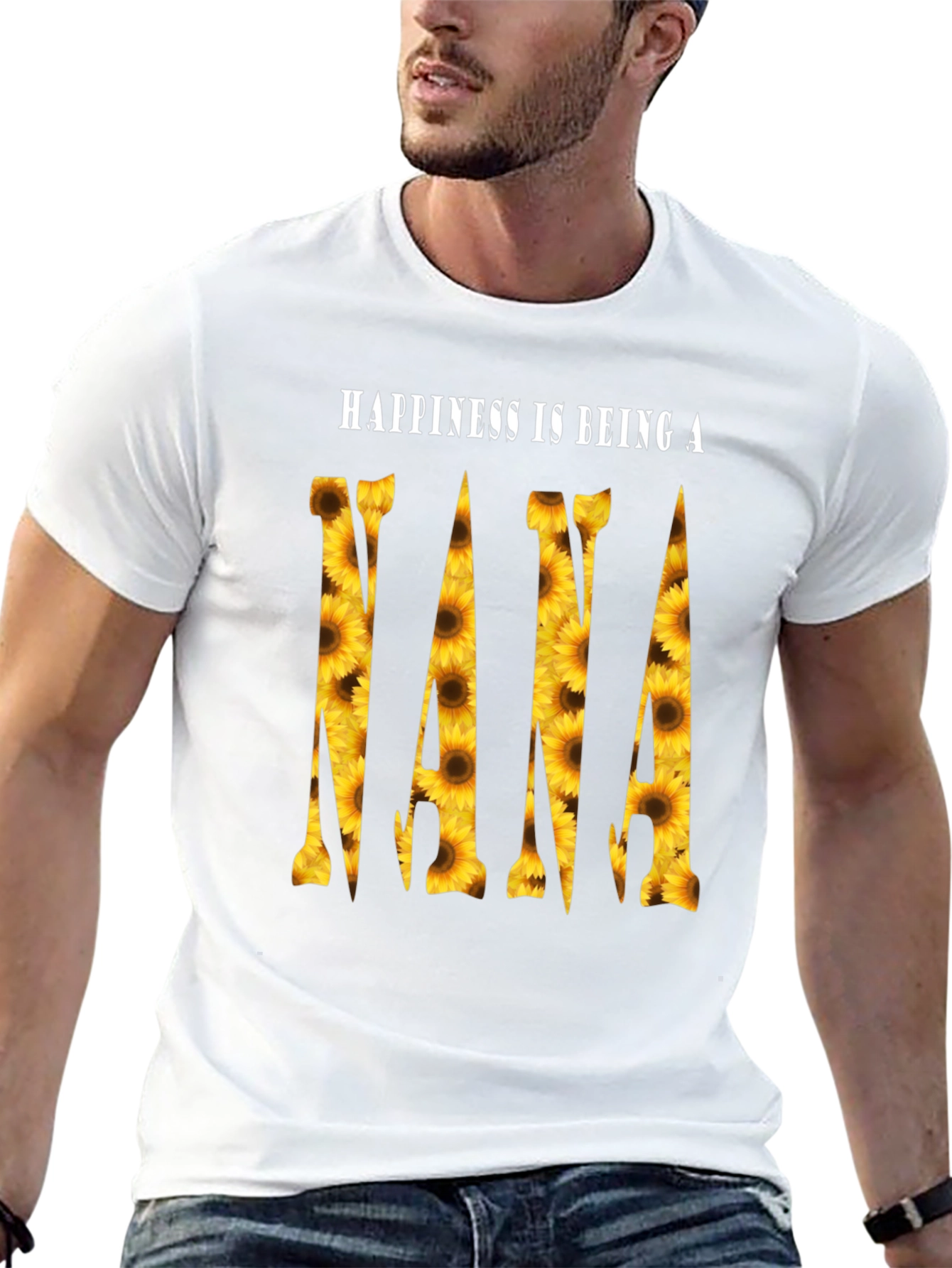 Sunflower Nana T-Shirt - Happiness is Being a Nana