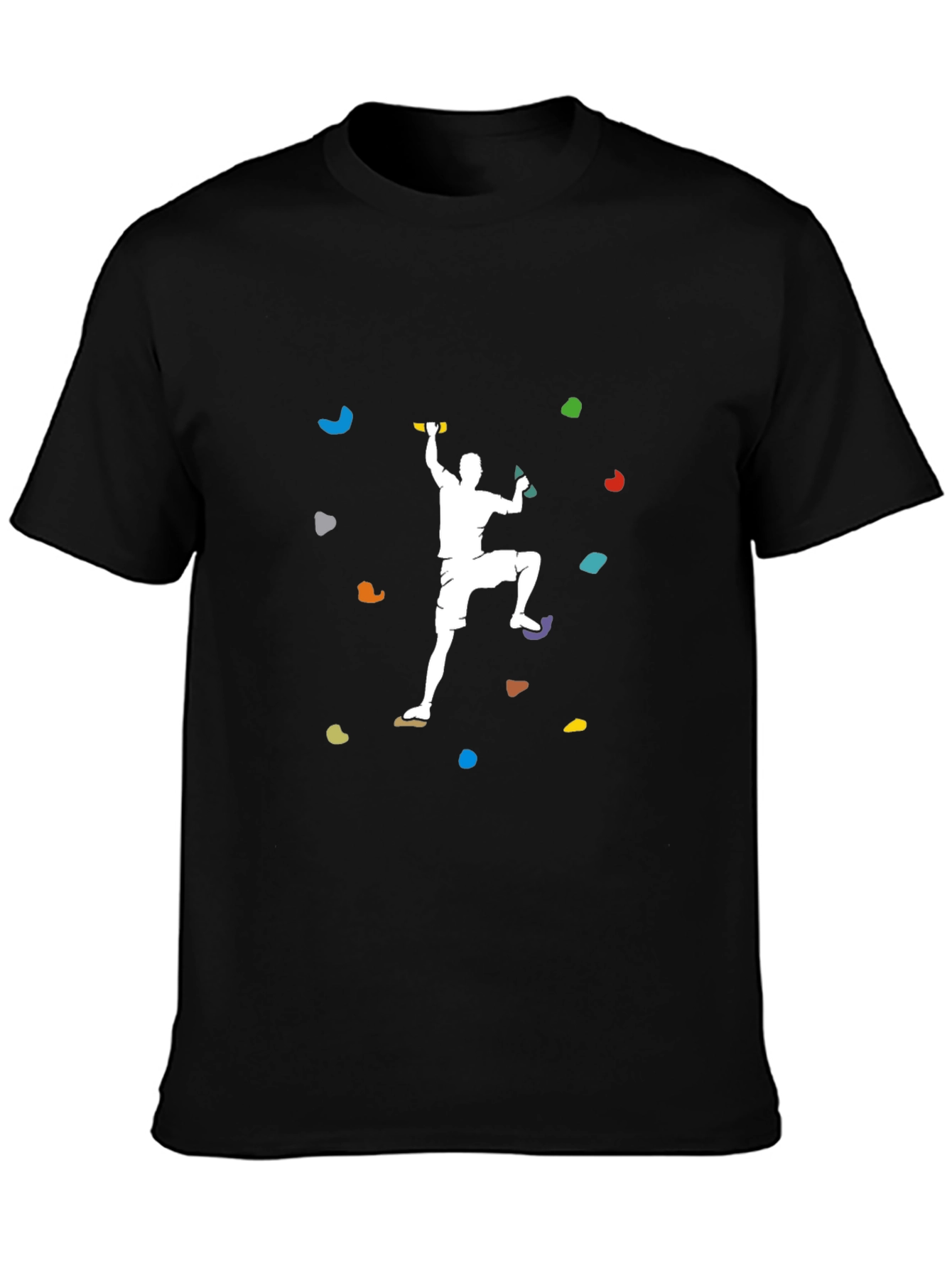 Rock Climbing T-Shirt - Black Graphic Tee