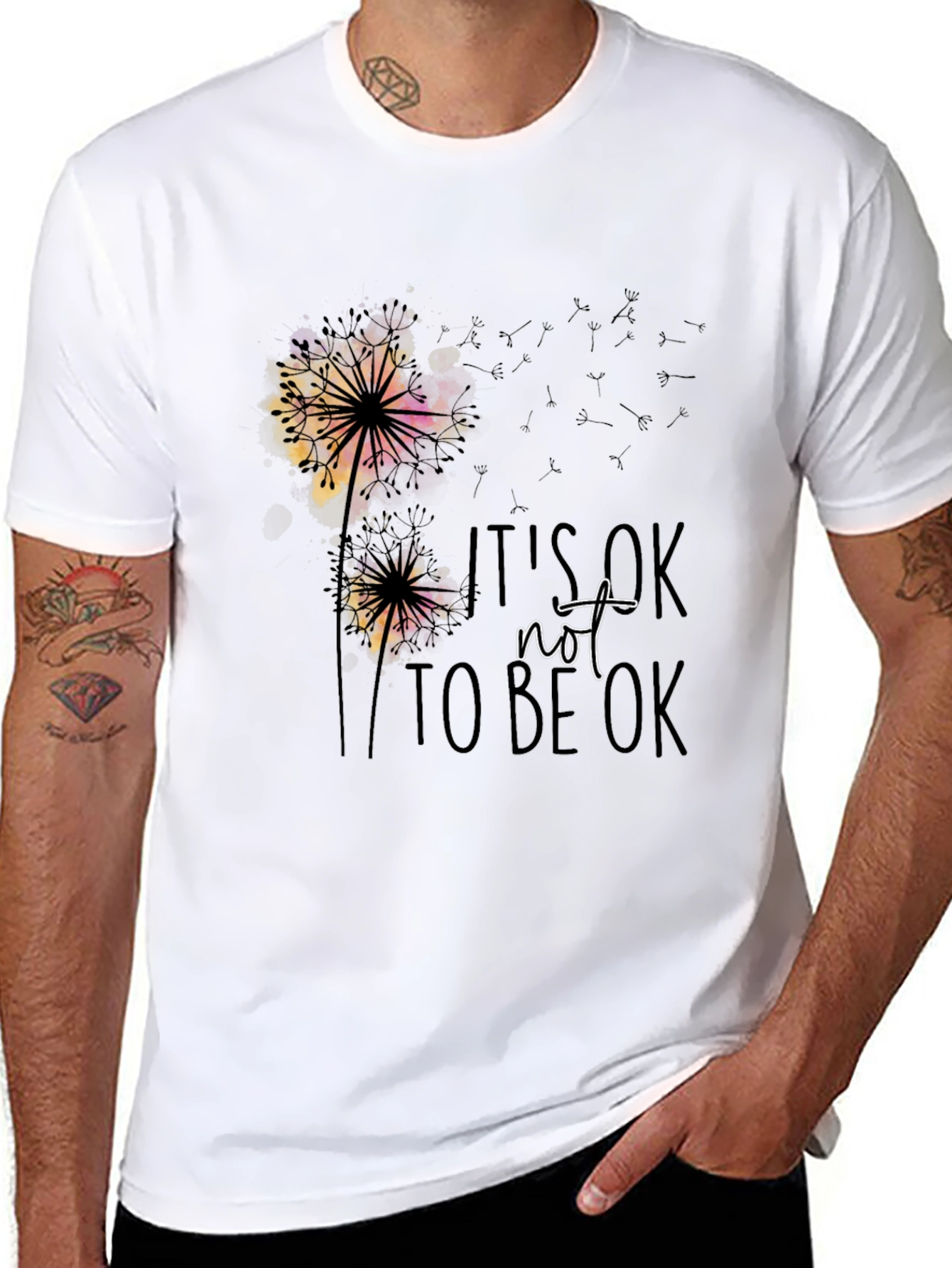 Its OK Not to be OK Dandelion Graphic T-Shirt