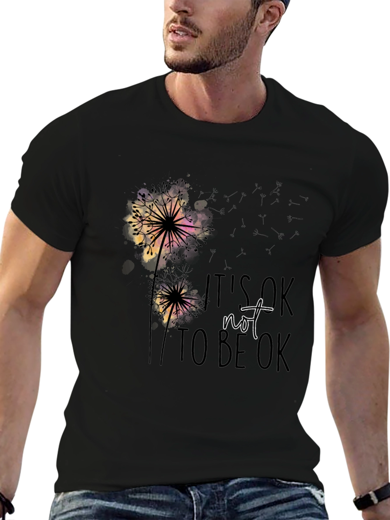 Its OK Not to be OK Dandelion Graphic T-Shirt