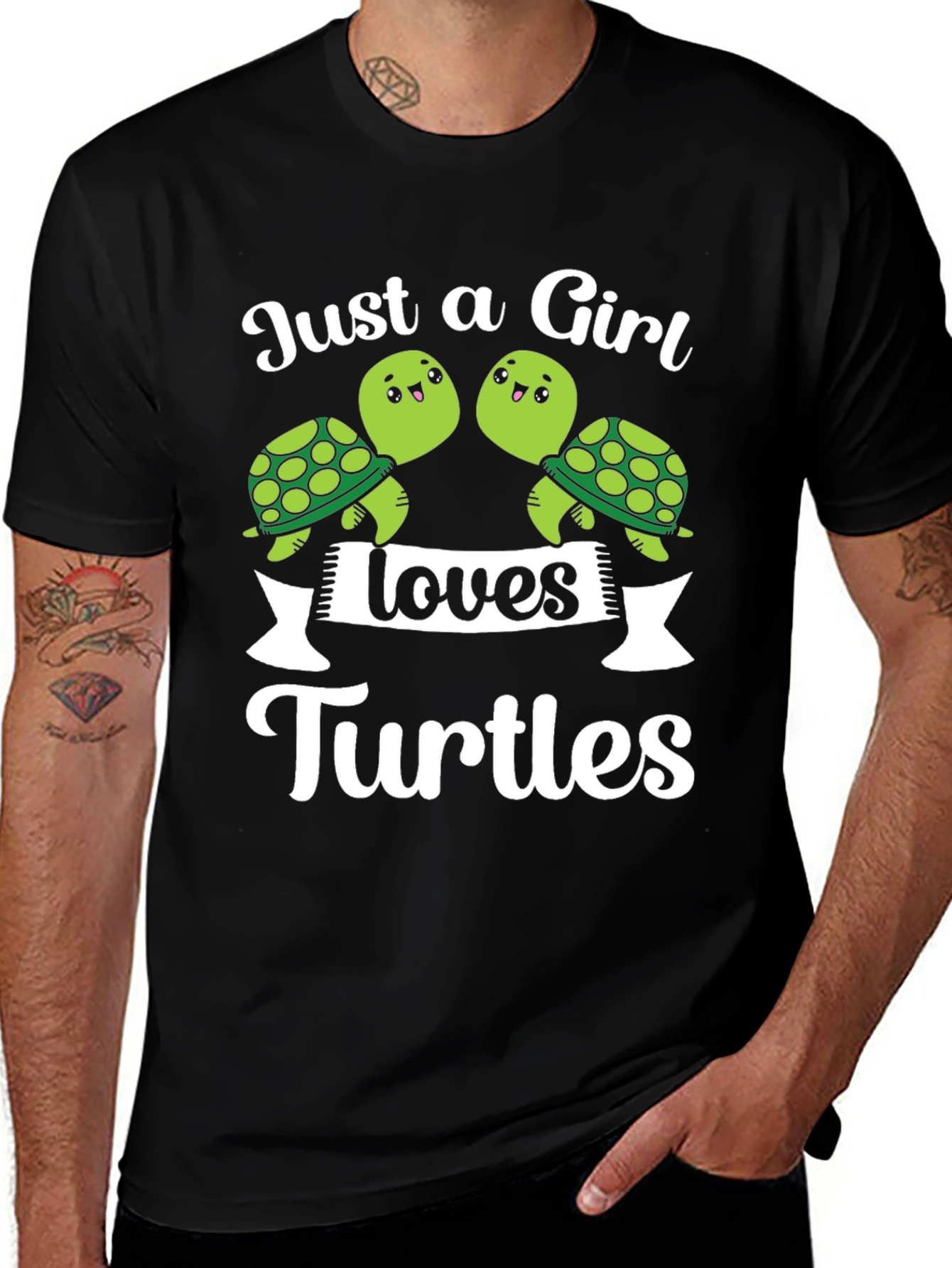 Just a Girl Loves Turtles T-Shirt