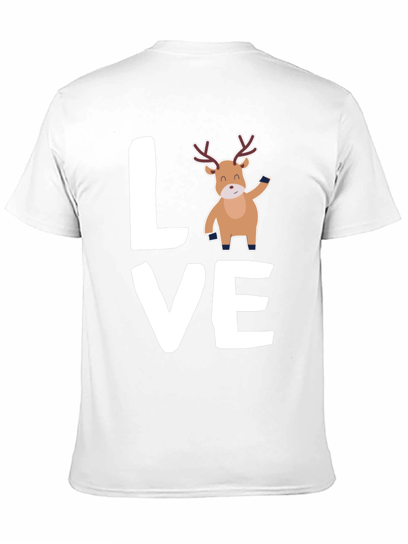 Love Reindeer Graphic Tee - Holiday Cheer