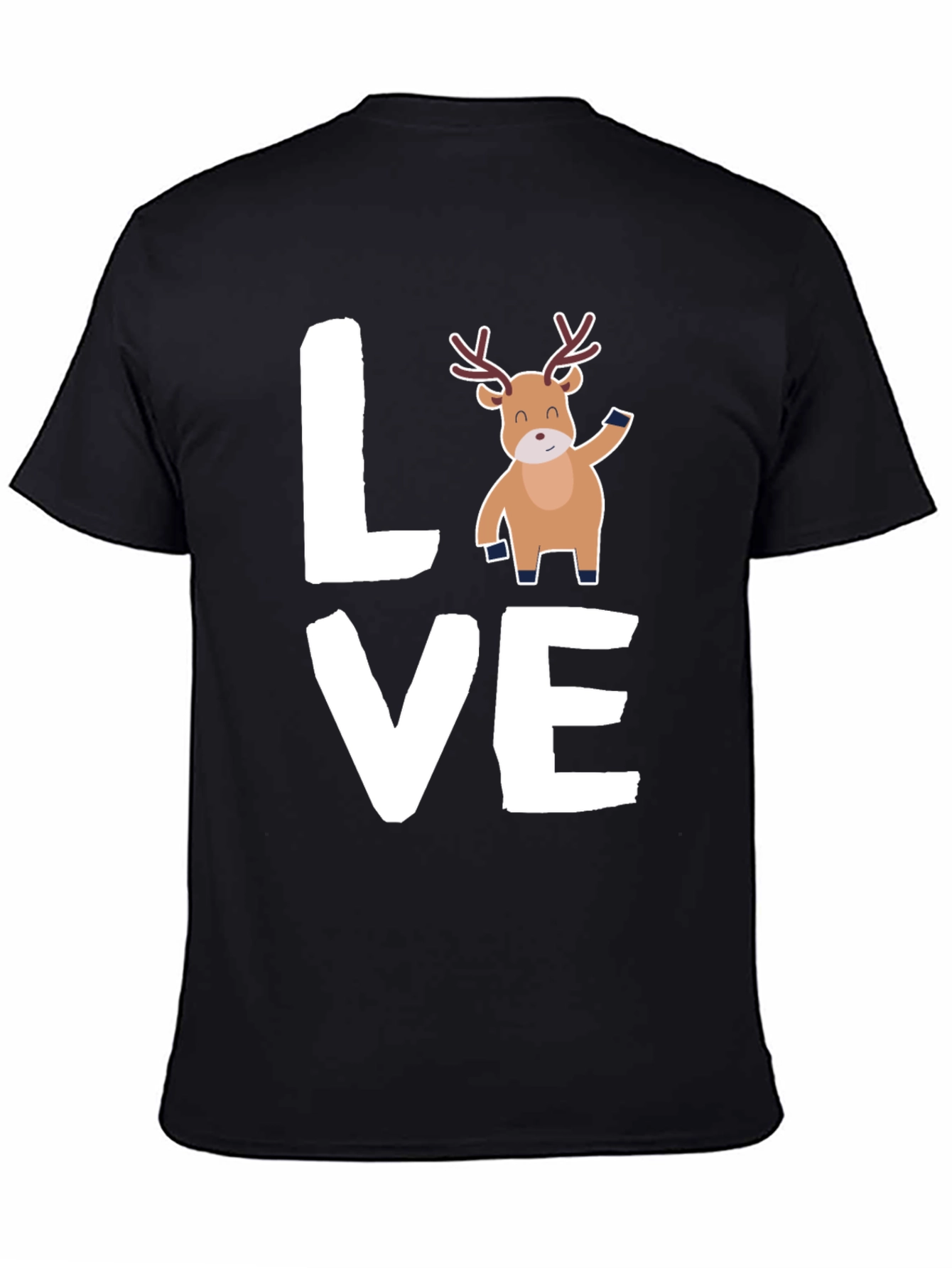 Love Reindeer Graphic Tee - Holiday Cheer
