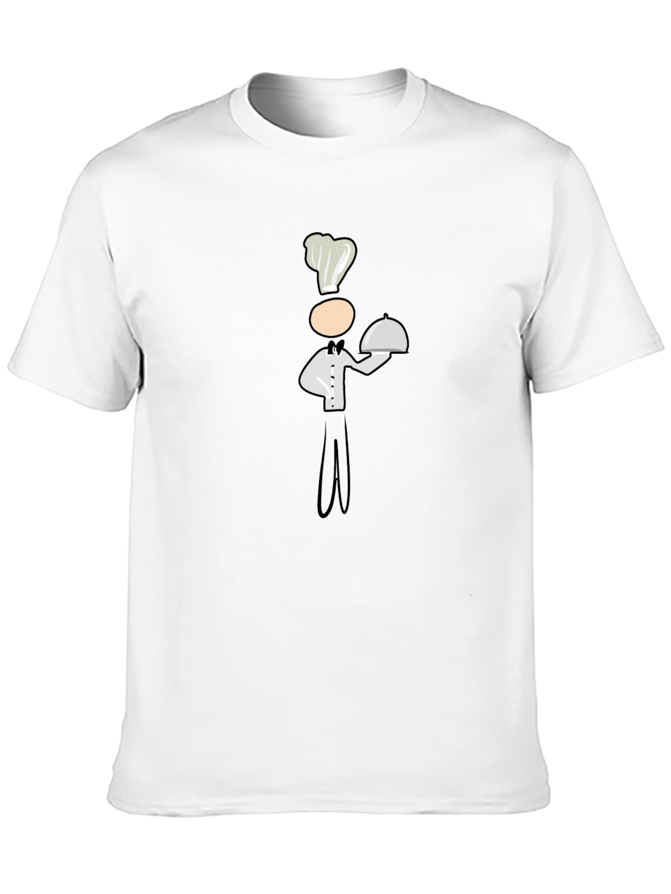 Chef Graphic Print Black T-Shirt