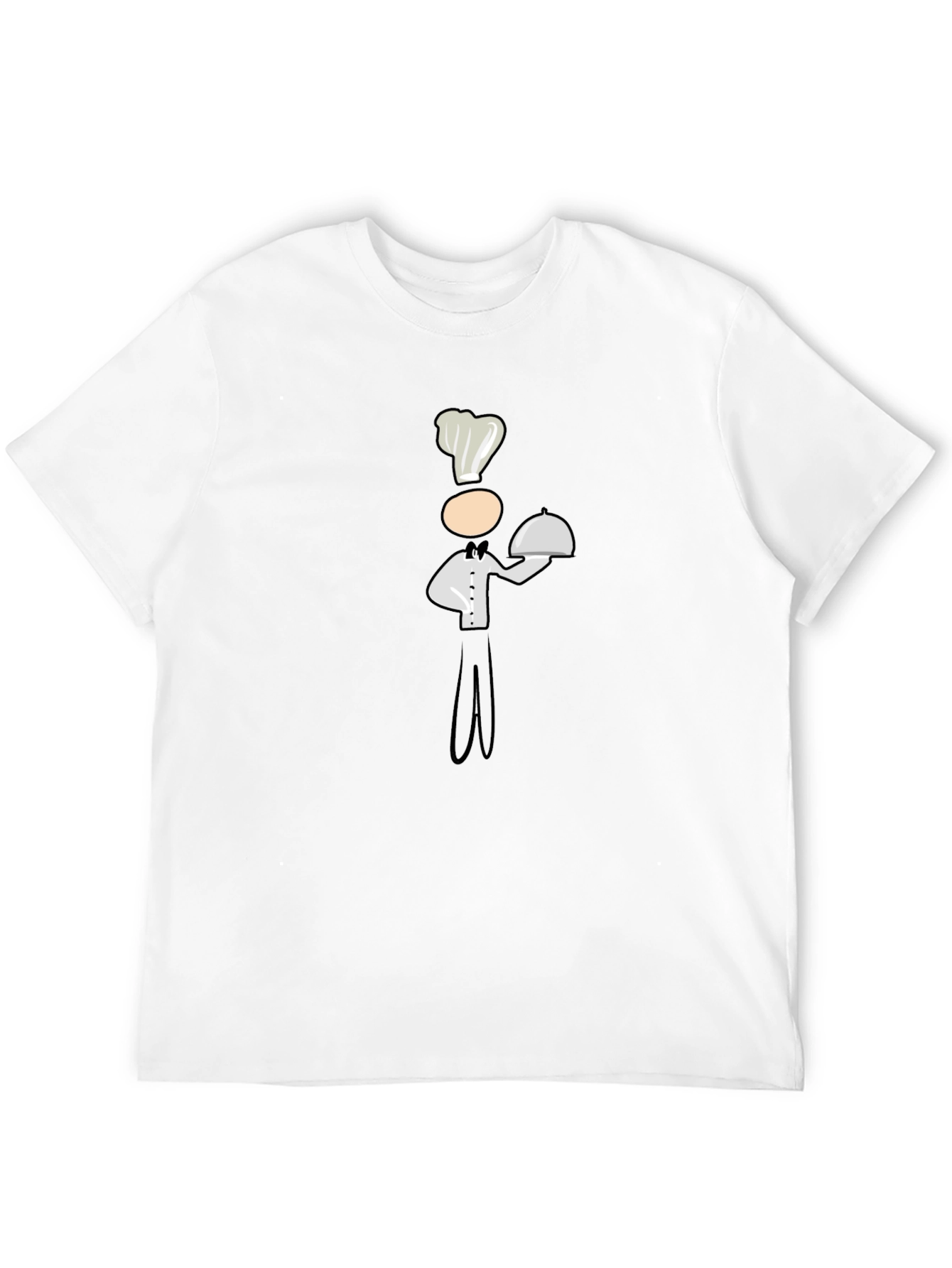 Chef Graphic Print Black T-Shirt