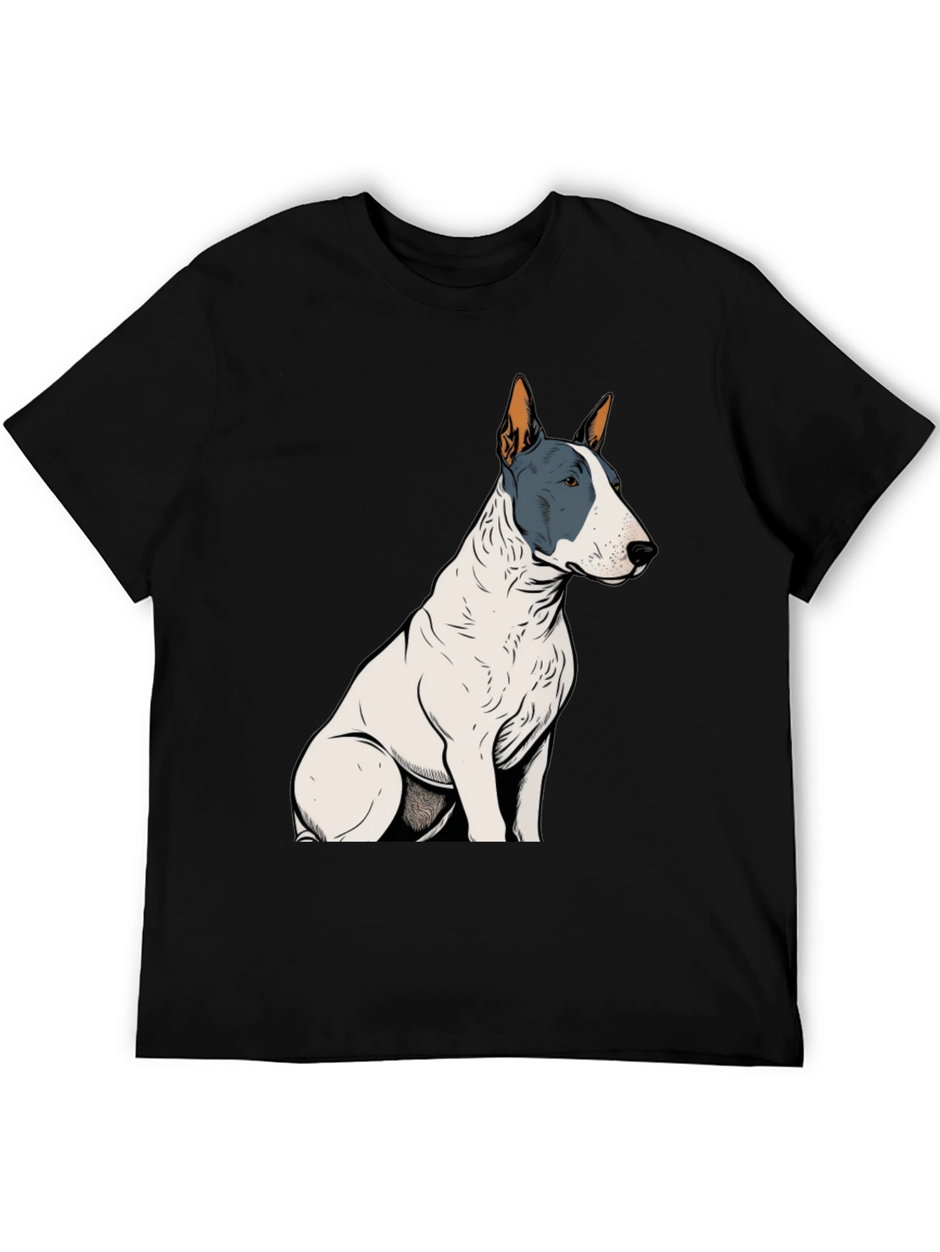 Bull Terrier Graphic Tee - Unisex Black T-Shirt
