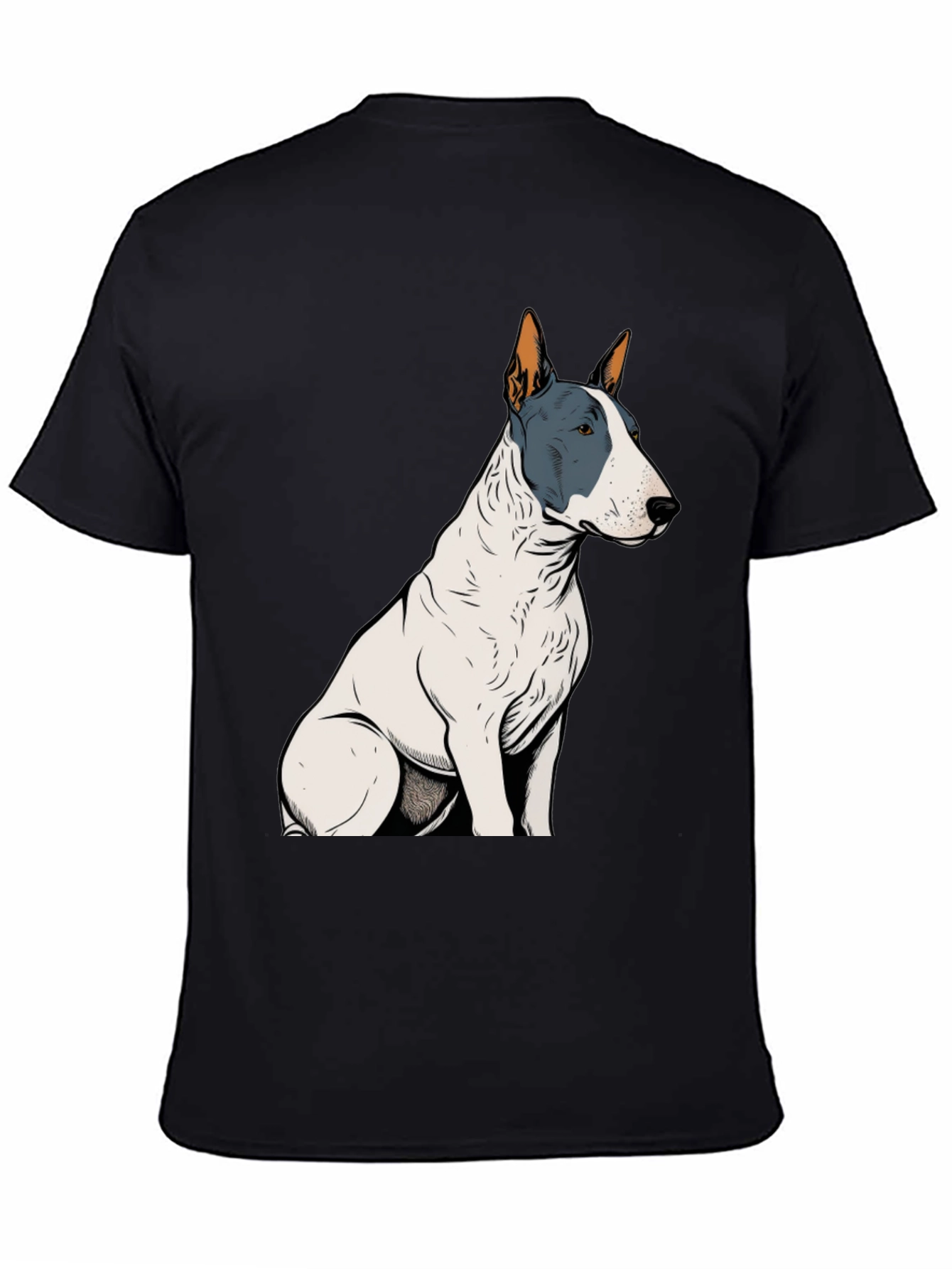 Bull Terrier Graphic Tee - Unisex Black T-Shirt