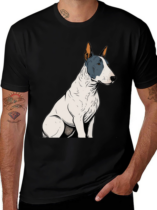 Bull Terrier Graphic Tee - Unisex Black T-Shirt