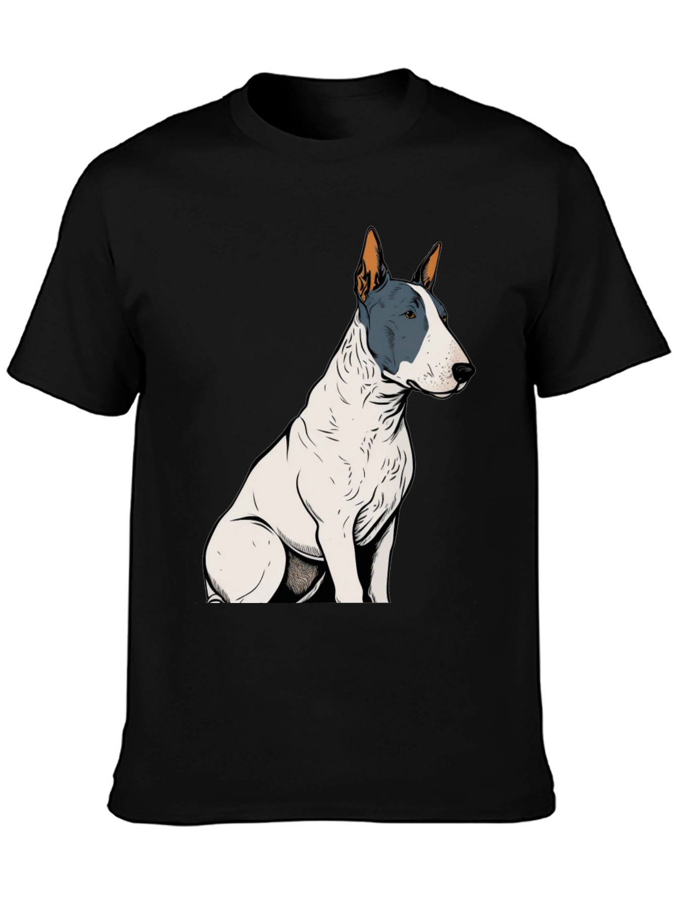 Bull Terrier Graphic Tee - Unisex Black T-Shirt