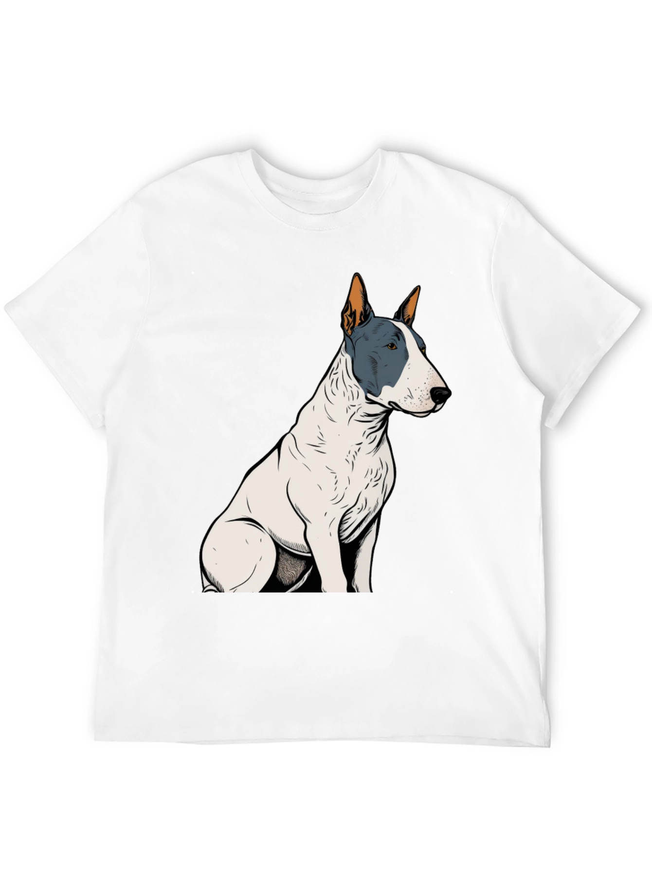 Bull Terrier Graphic Tee - Unisex Black T-Shirt