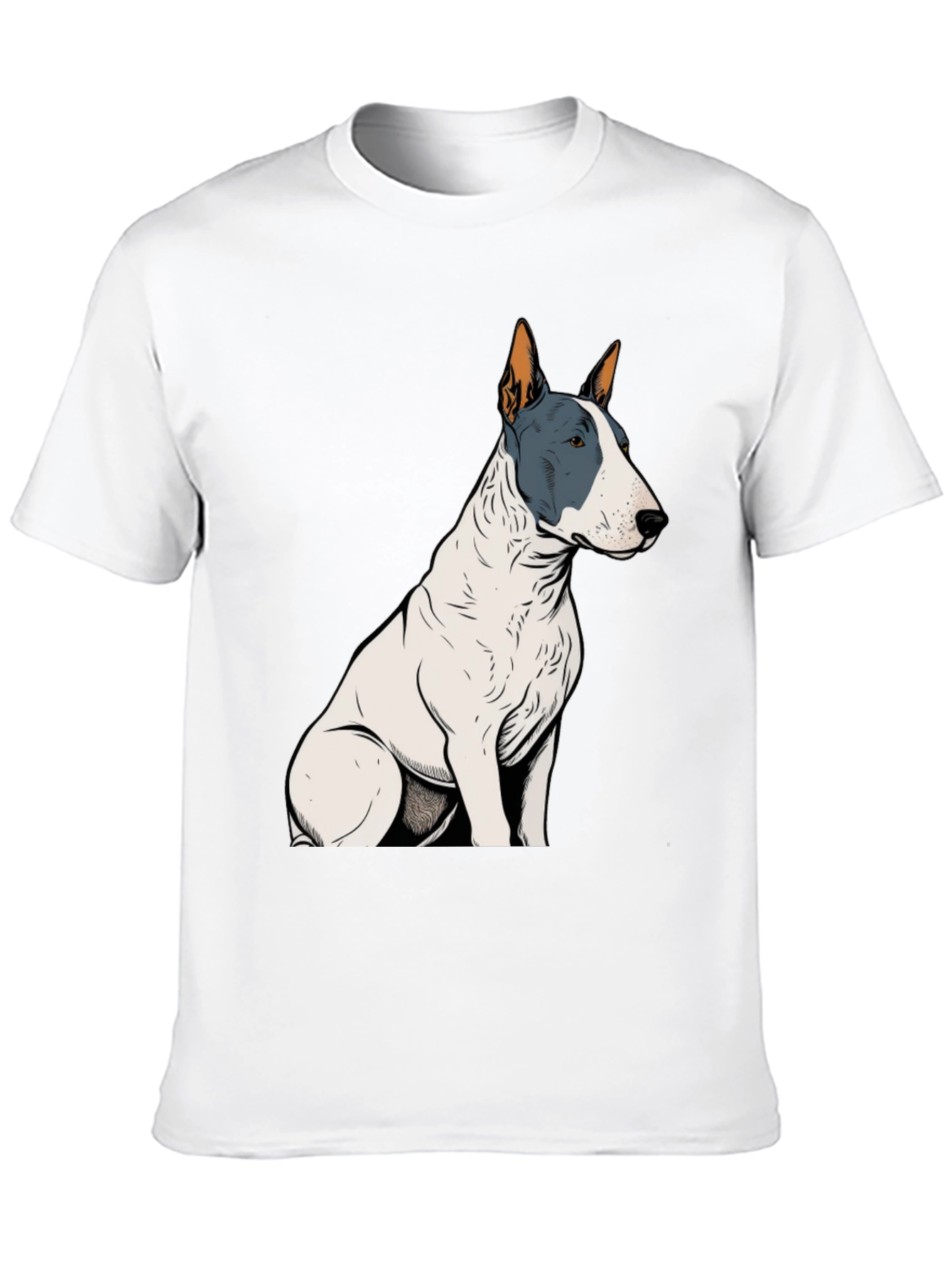 Bull Terrier Graphic Tee - Unisex Black T-Shirt
