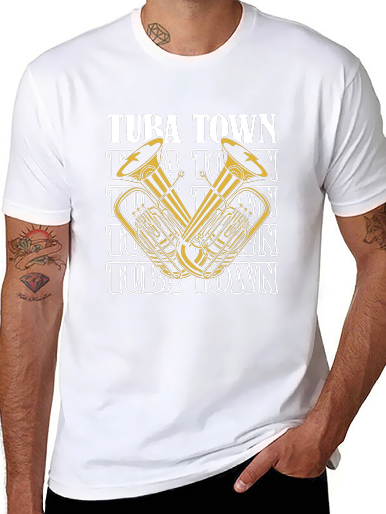 Tuba Town Graphic T-Shirt - Music Lover Tee