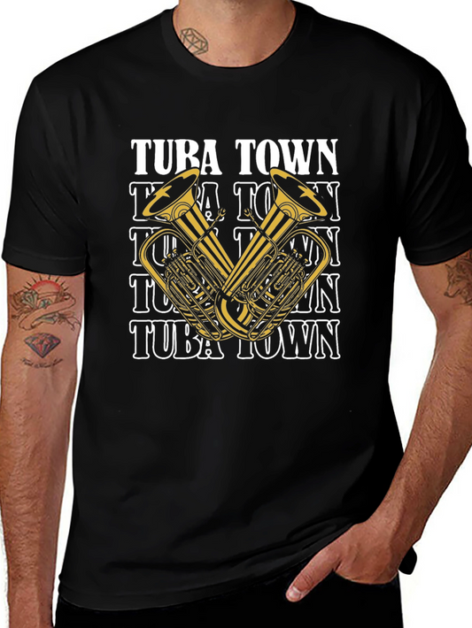 Tuba Town Graphic T-Shirt - Music Lover Tee