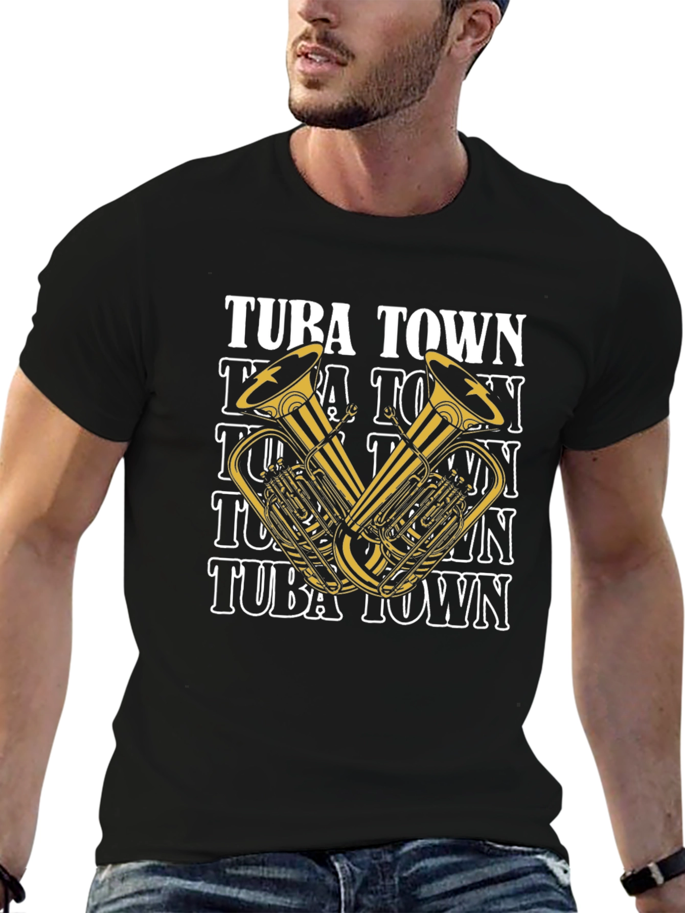 Tuba Town Graphic T-Shirt - Music Lover Tee