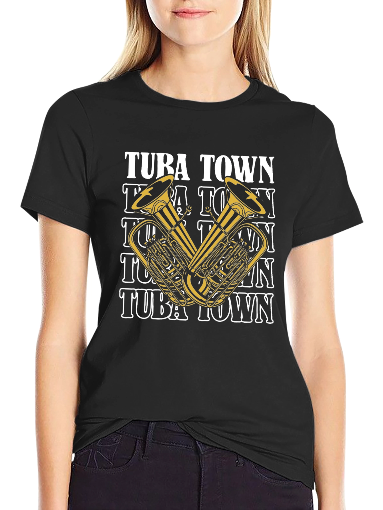 Tuba Town Graphic T-Shirt - Music Lover Tee