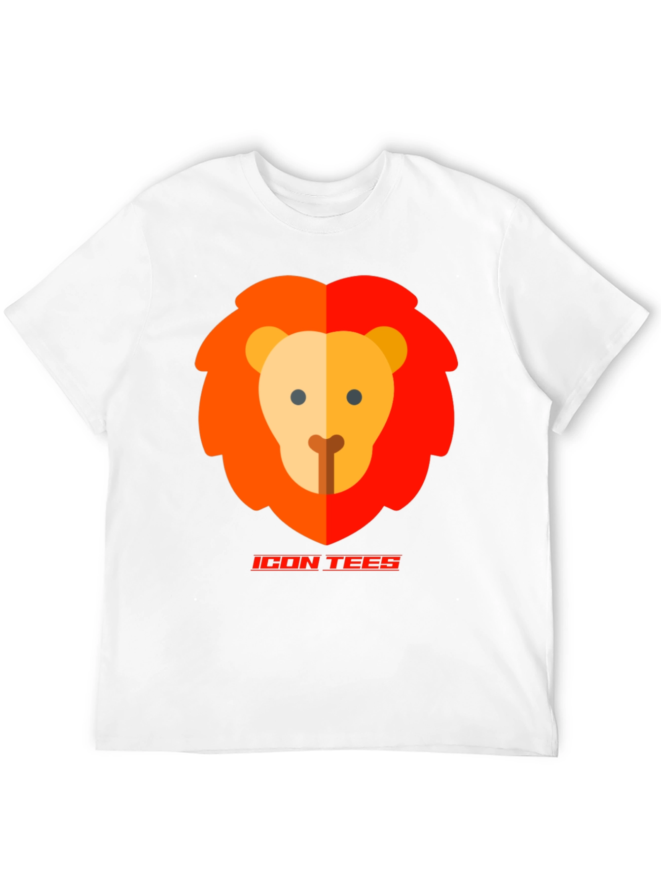 Icon Tees Lion Graphic T-Shirt - Black