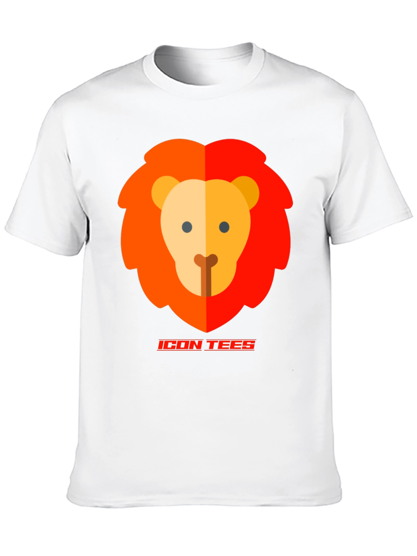 Icon Tees Lion Graphic T-Shirt - Black