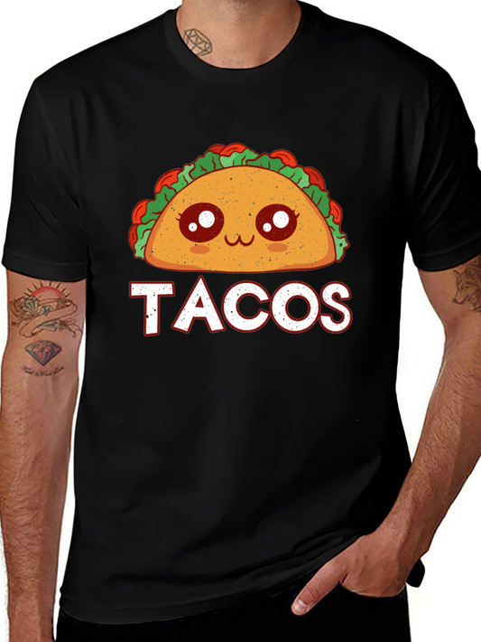 Cute Taco Graphic T-Shirt - Foodie Apparel