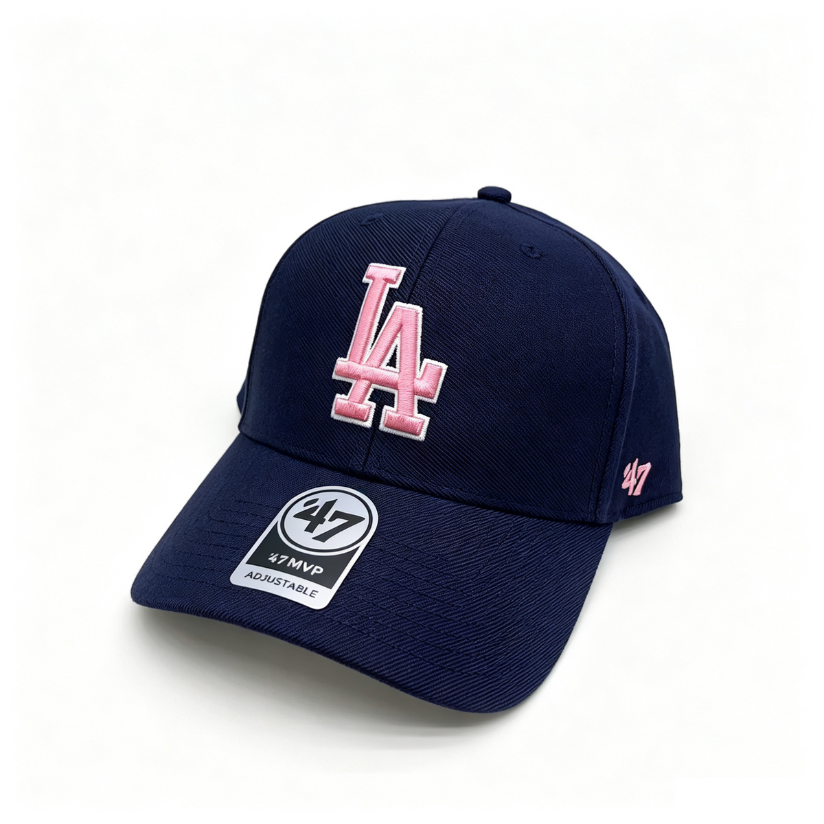 '47 MVP LA Dodgers Navy Pink Embroidery Baseball Hat