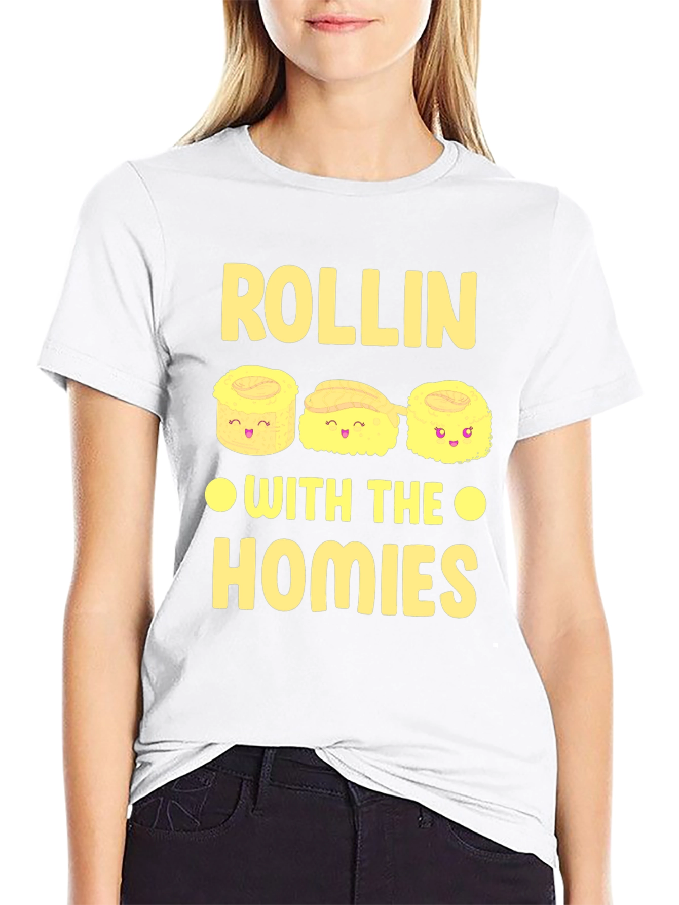 Rollin with the Homies Sushi Graphic Tee