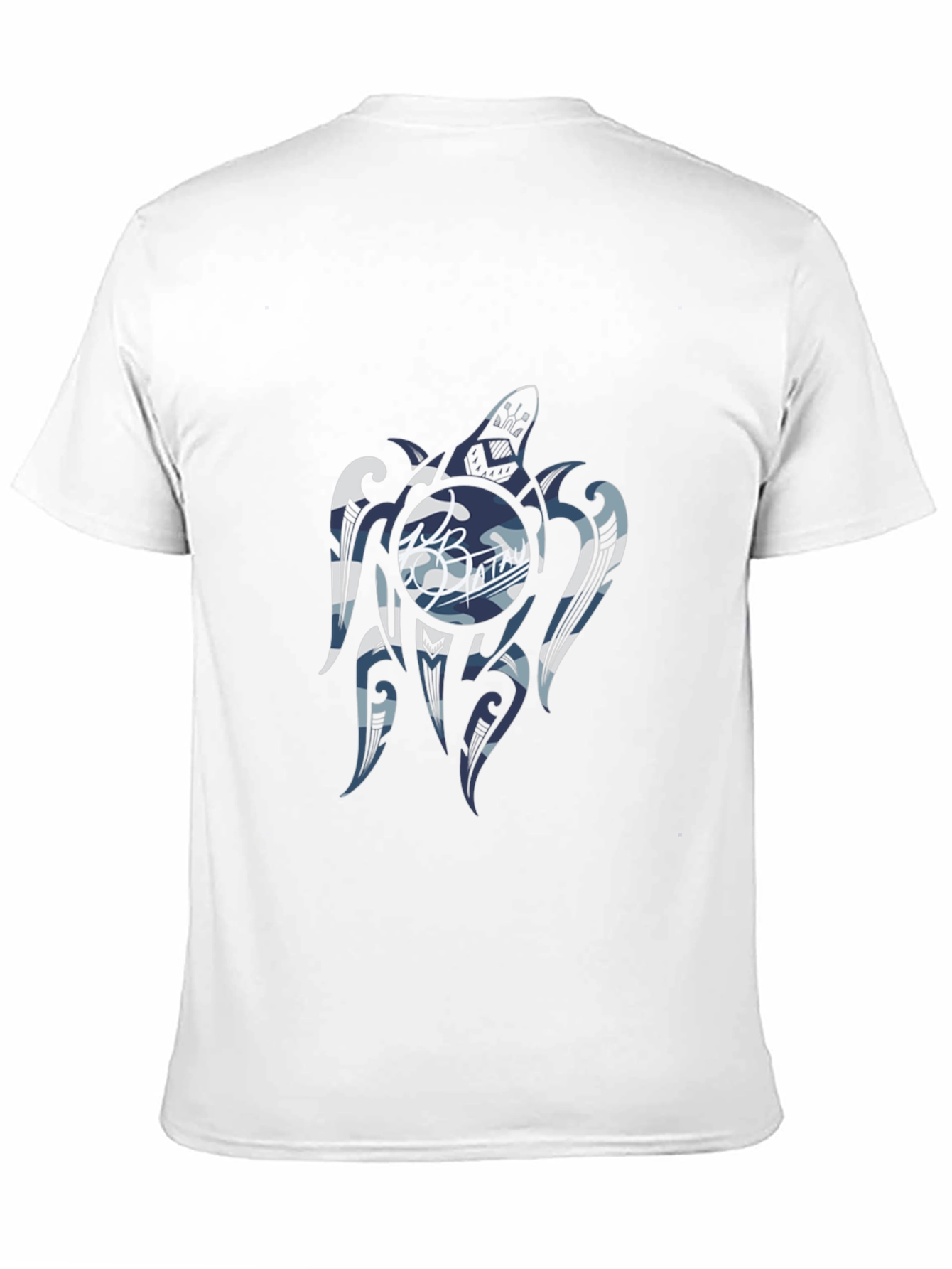 Tribal Turtle Graphic T-Shirt - Black