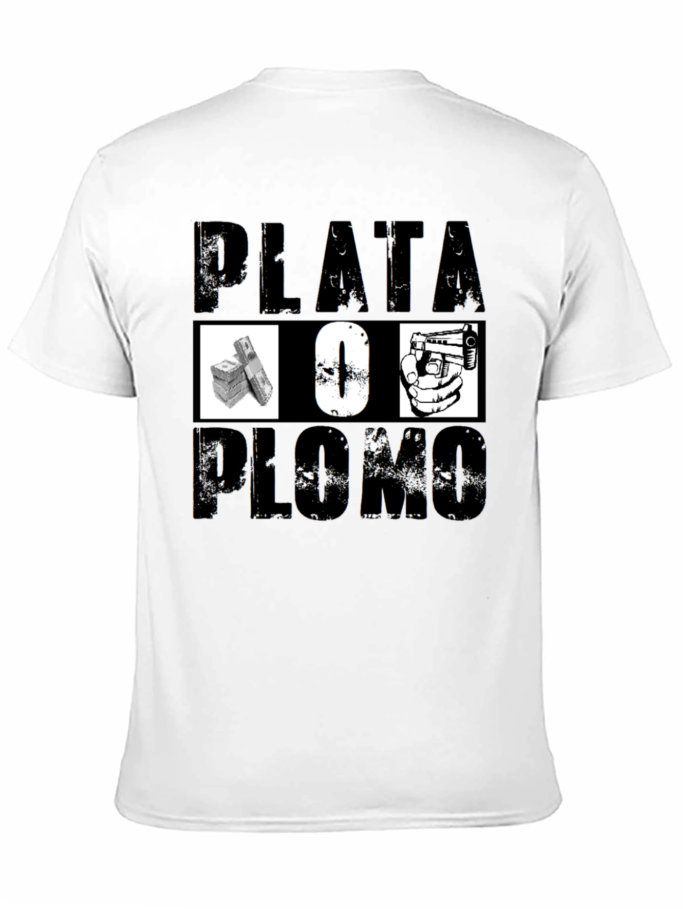 Plata O Plomo Graphic Tee - Black T-Shirt