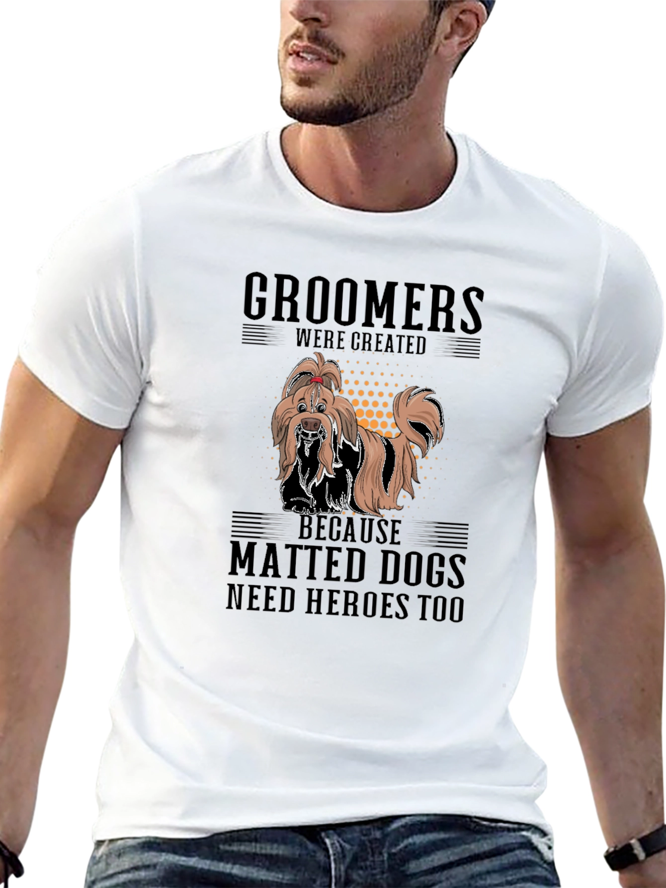 Groomer Hero Dog Lover T-Shirt