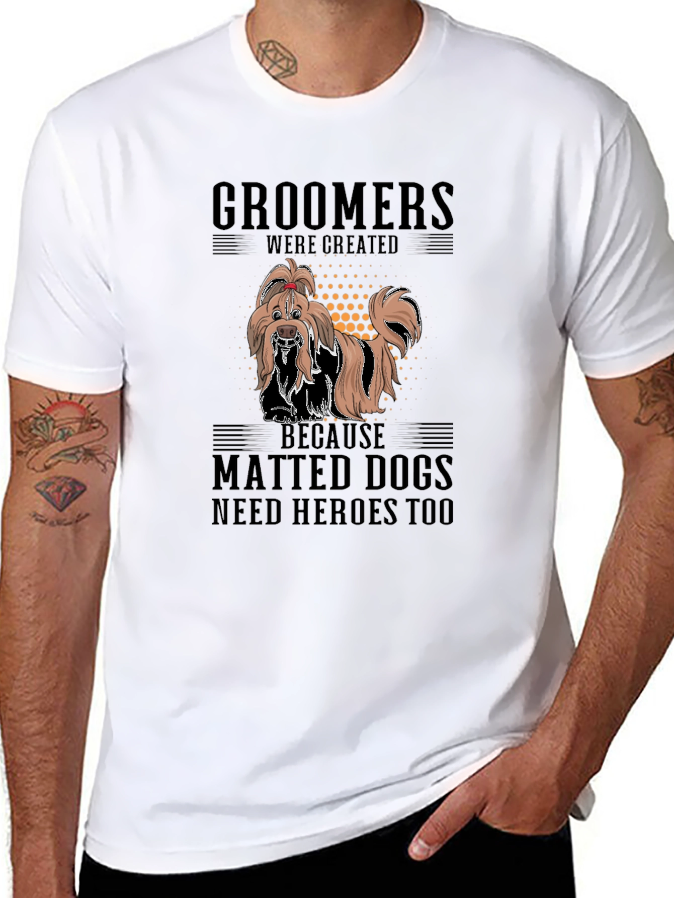Groomer Hero Dog Lover T-Shirt