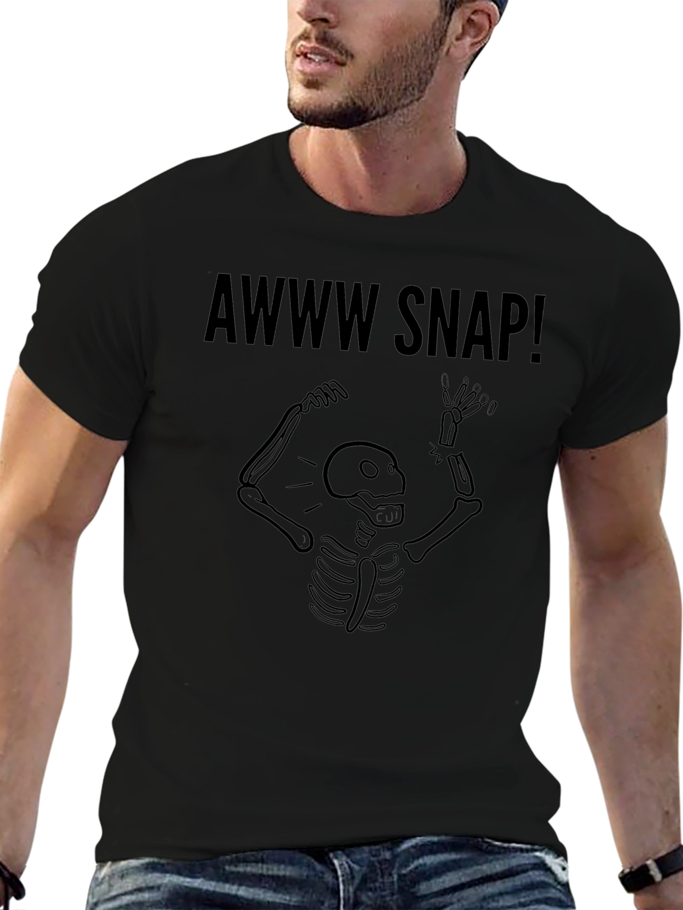 Awww Snap! Skeleton Graphic Tee