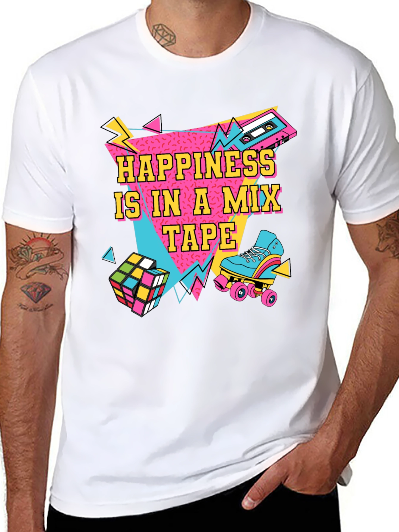 Happiness is in a Mix Tape T-Shirt
