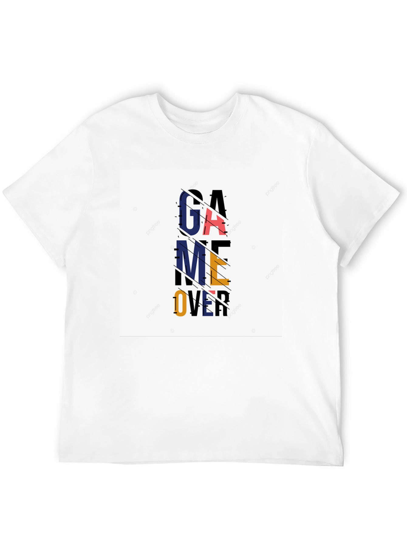 Game Over Graphic Tee - Casual Black T-Shirt