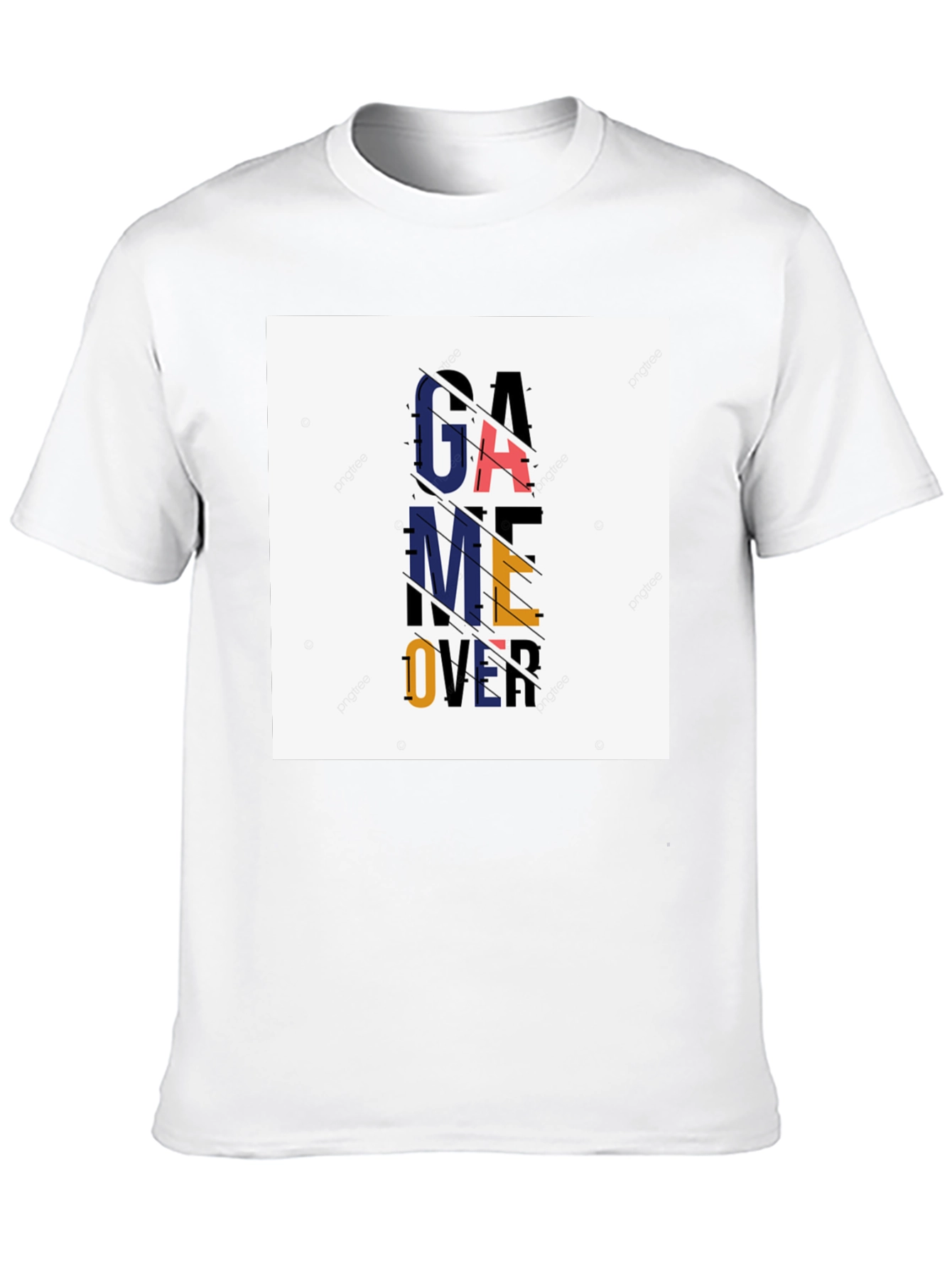 Game Over Graphic Tee - Casual Black T-Shirt