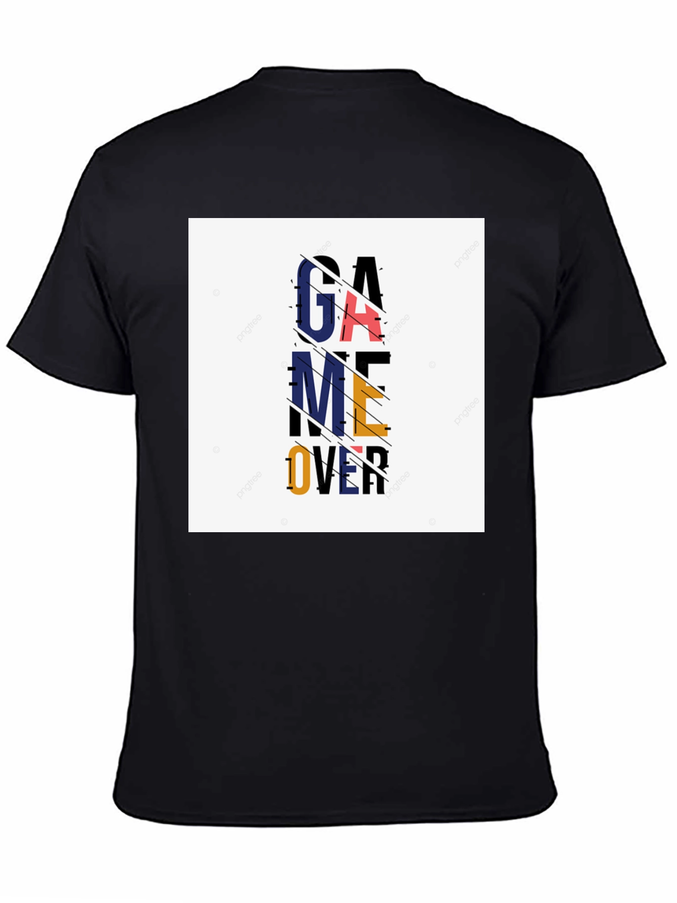 Game Over Graphic Tee - Casual Black T-Shirt