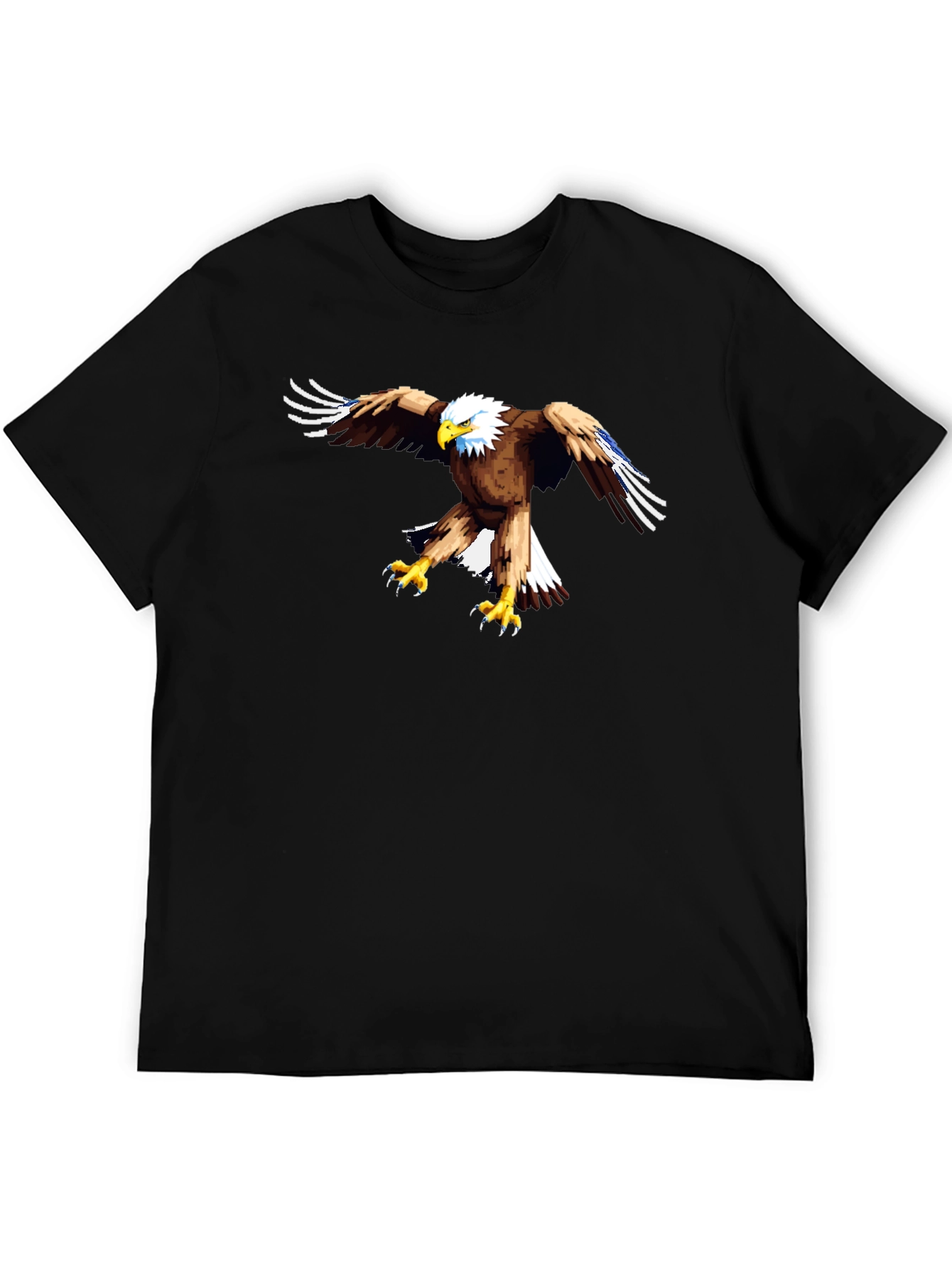 Eagle Graphic Black T-Shirt - Mens Casual Tee