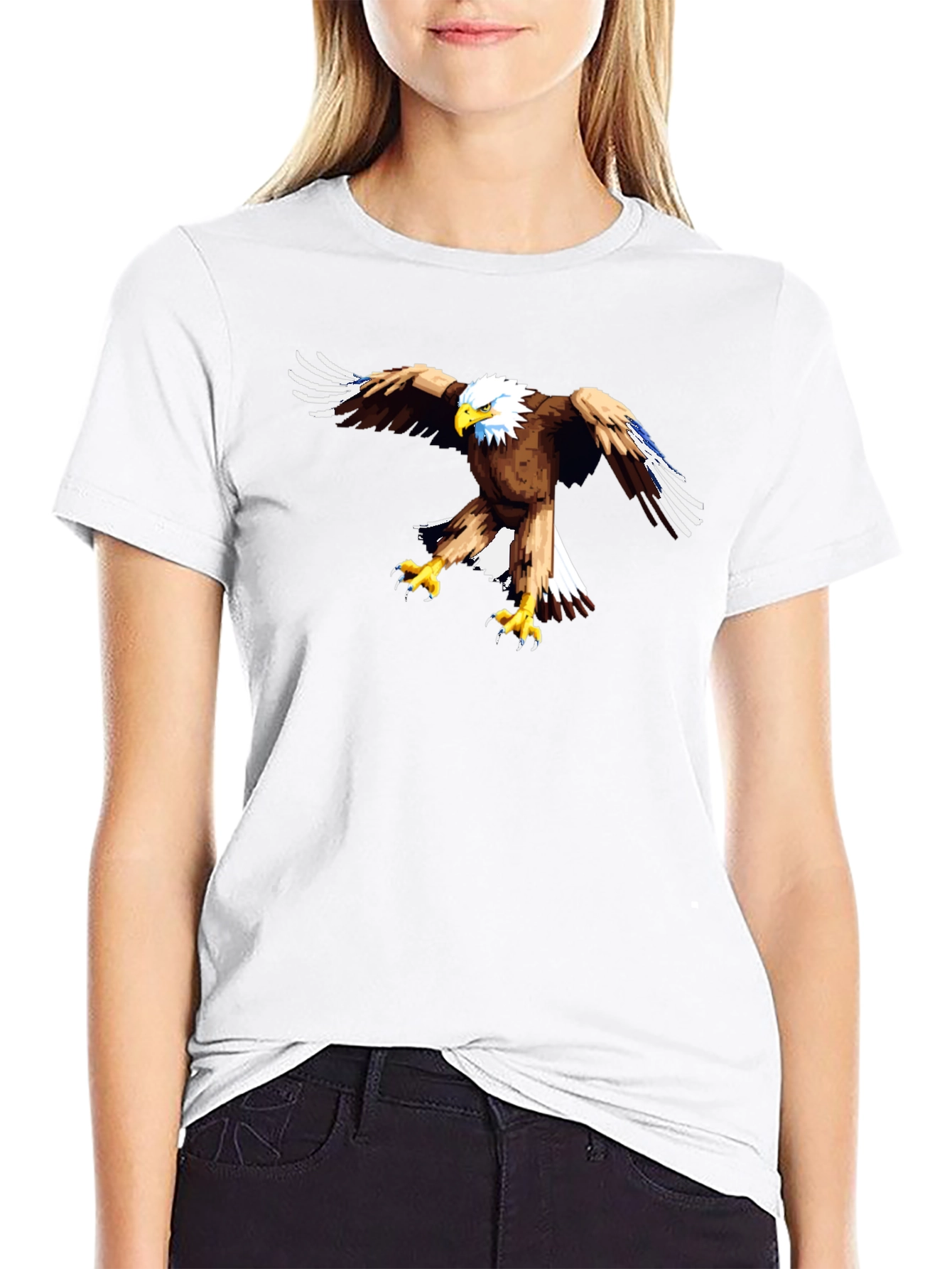 Eagle Graphic Black T-Shirt - Mens Casual Tee