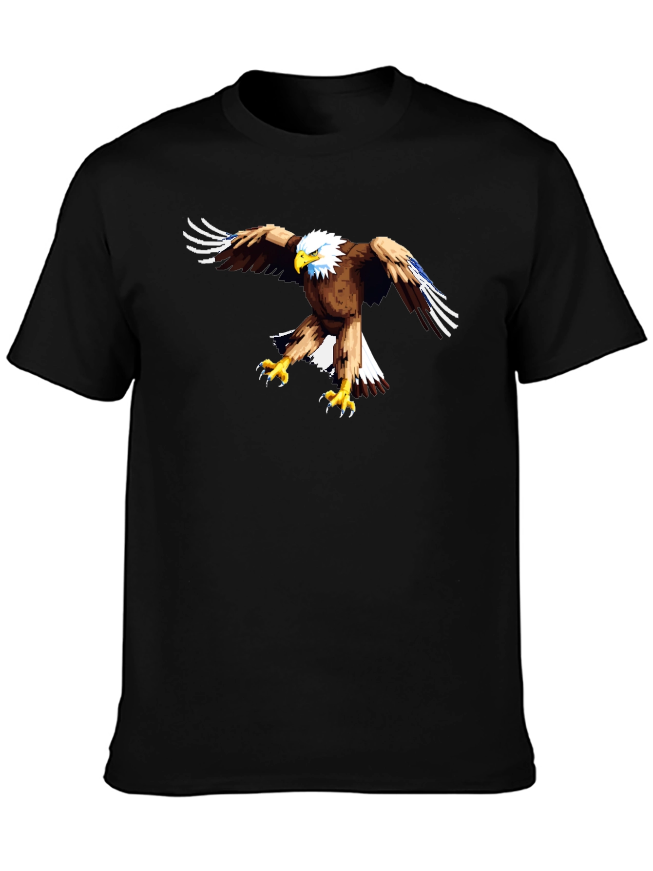 Eagle Graphic Black T-Shirt - Mens Casual Tee
