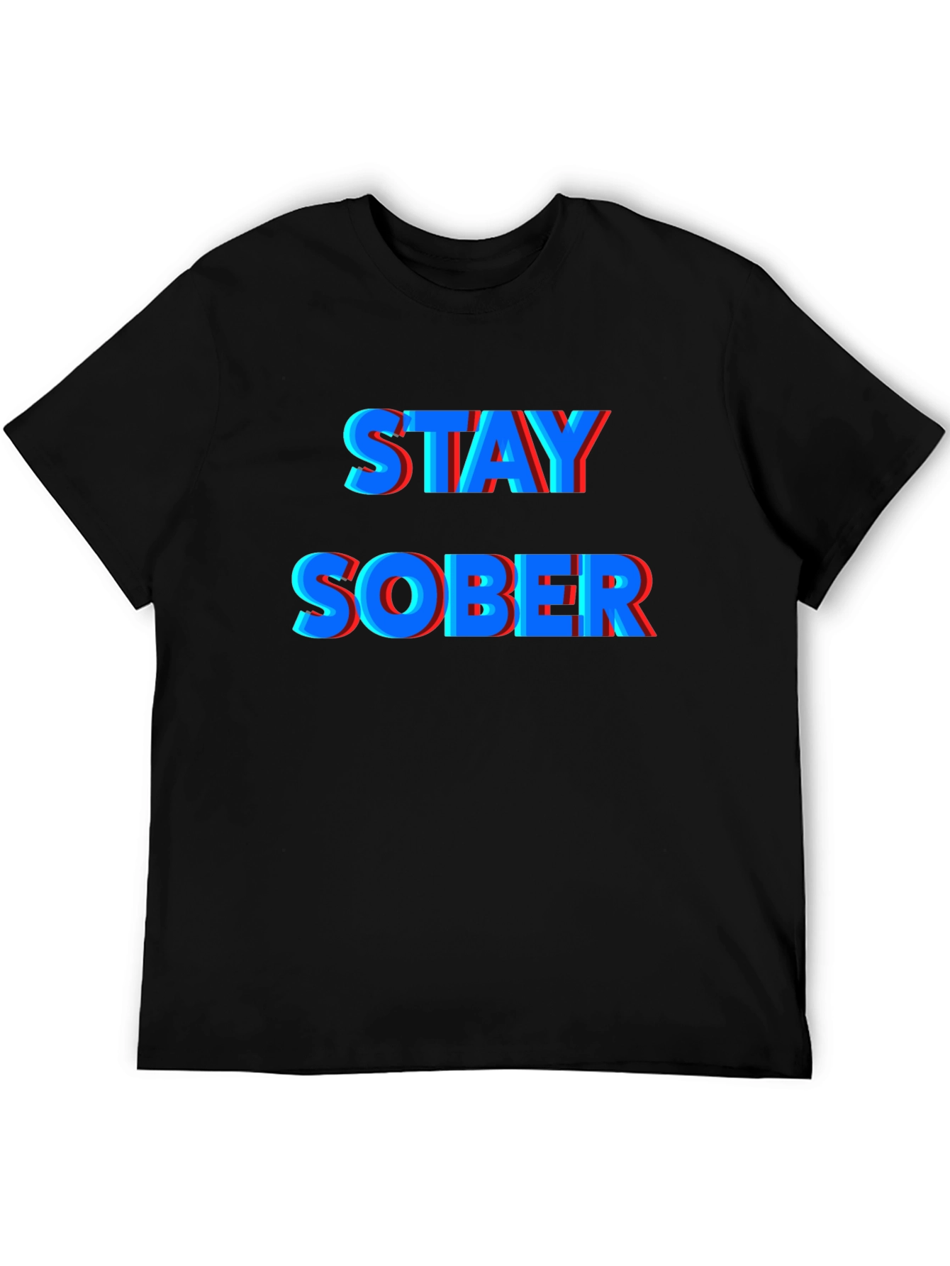 Stay Sober Graphic Tee - Black
