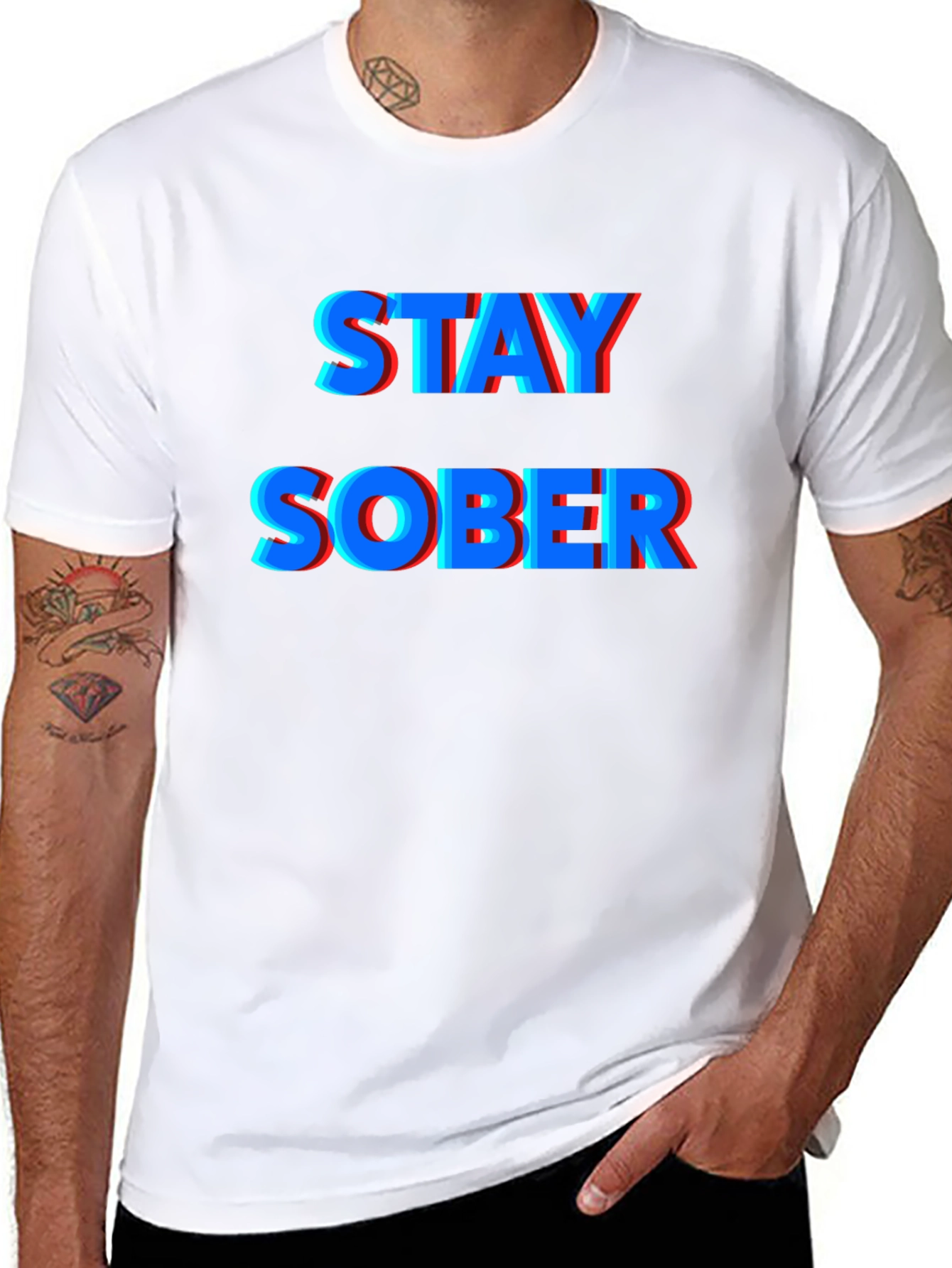 Stay Sober Graphic Tee - Black
