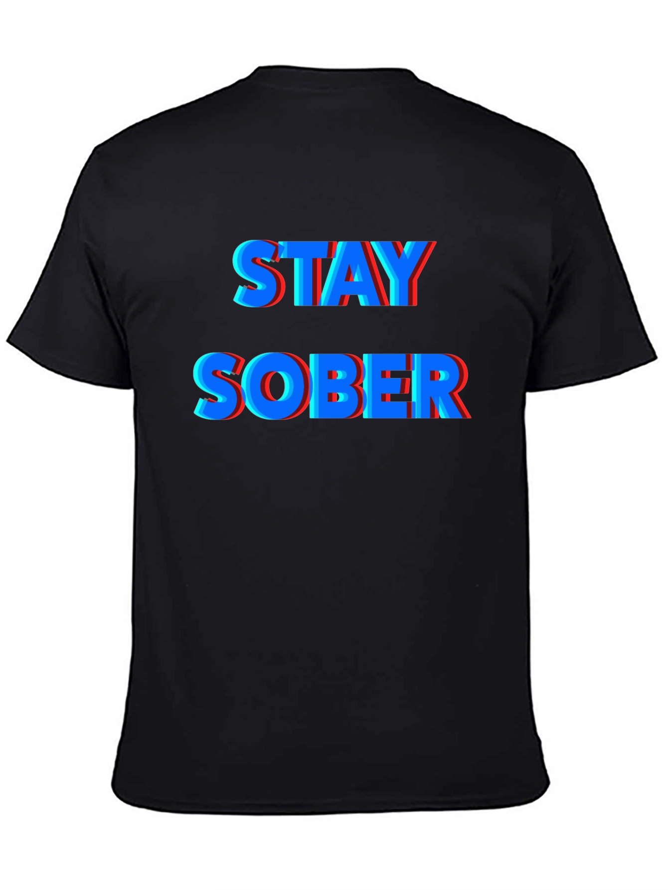 Stay Sober Graphic Tee - Black