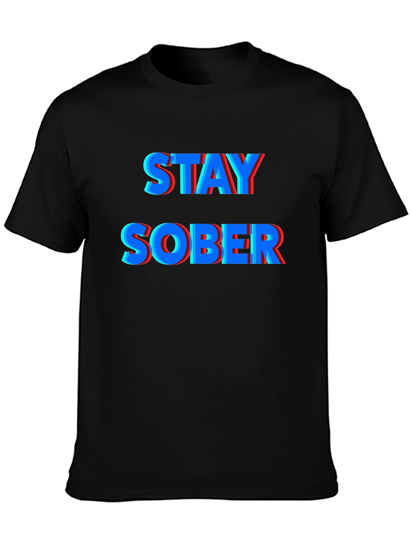 Stay Sober Graphic Tee - Black