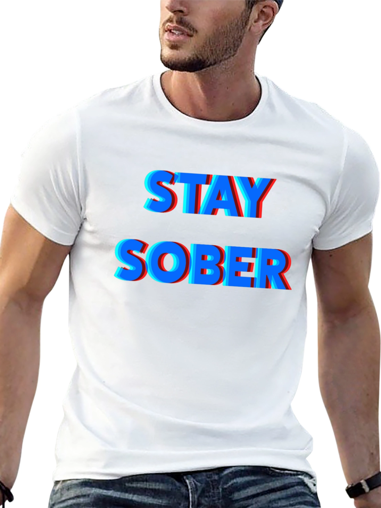 Stay Sober Graphic Tee - Black