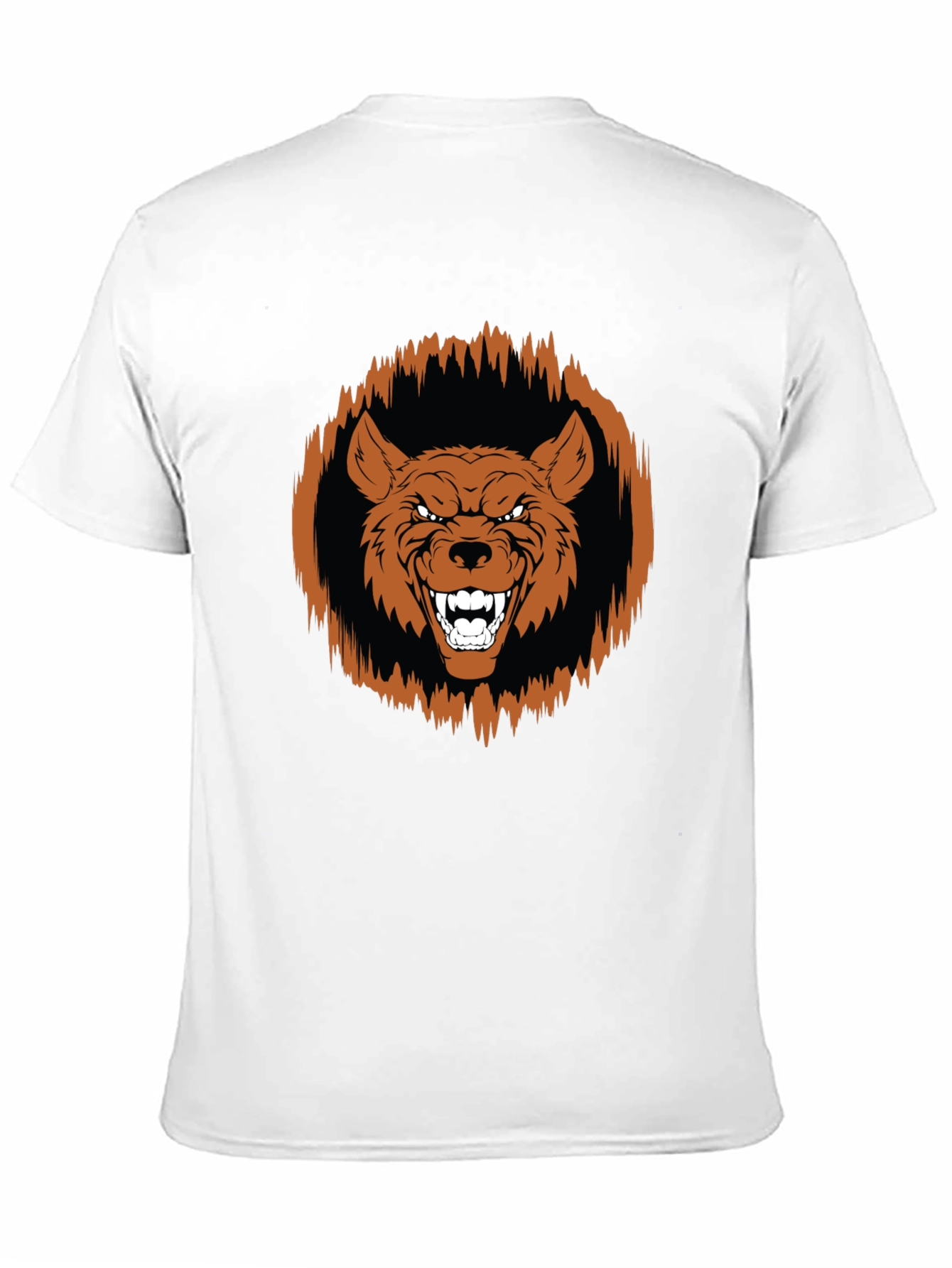 Fierce Wolf Graphic Tee - Black