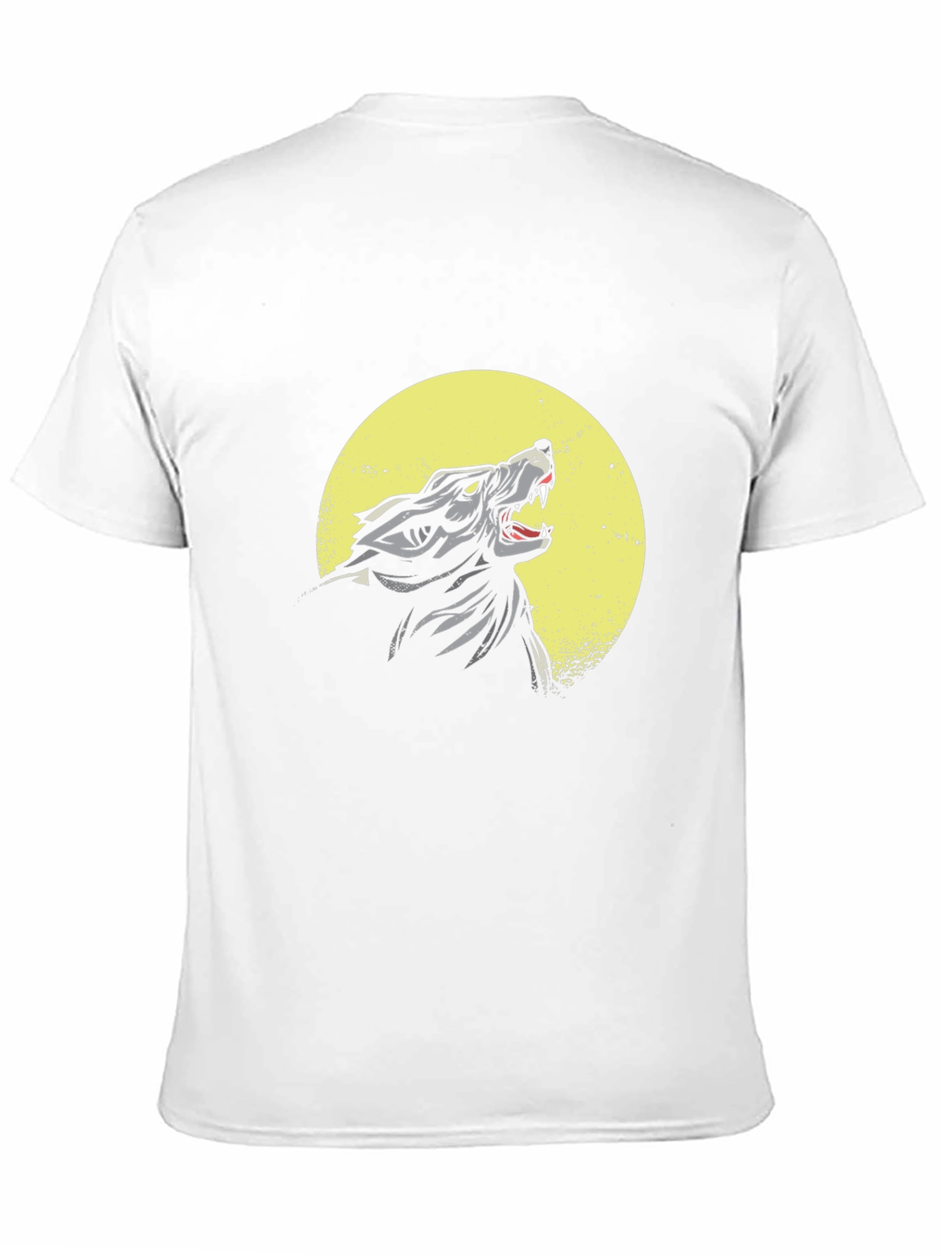 Wolf Howling at Moon Graphic T-Shirt