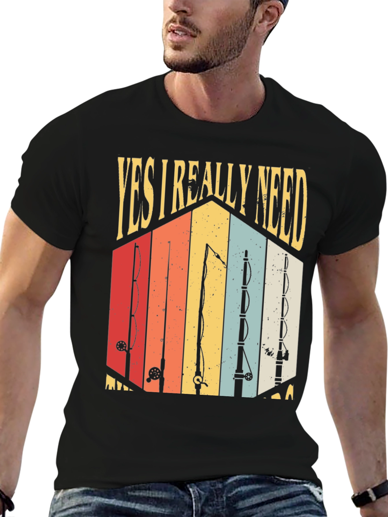 Fishing Retro Graphic T-Shirt