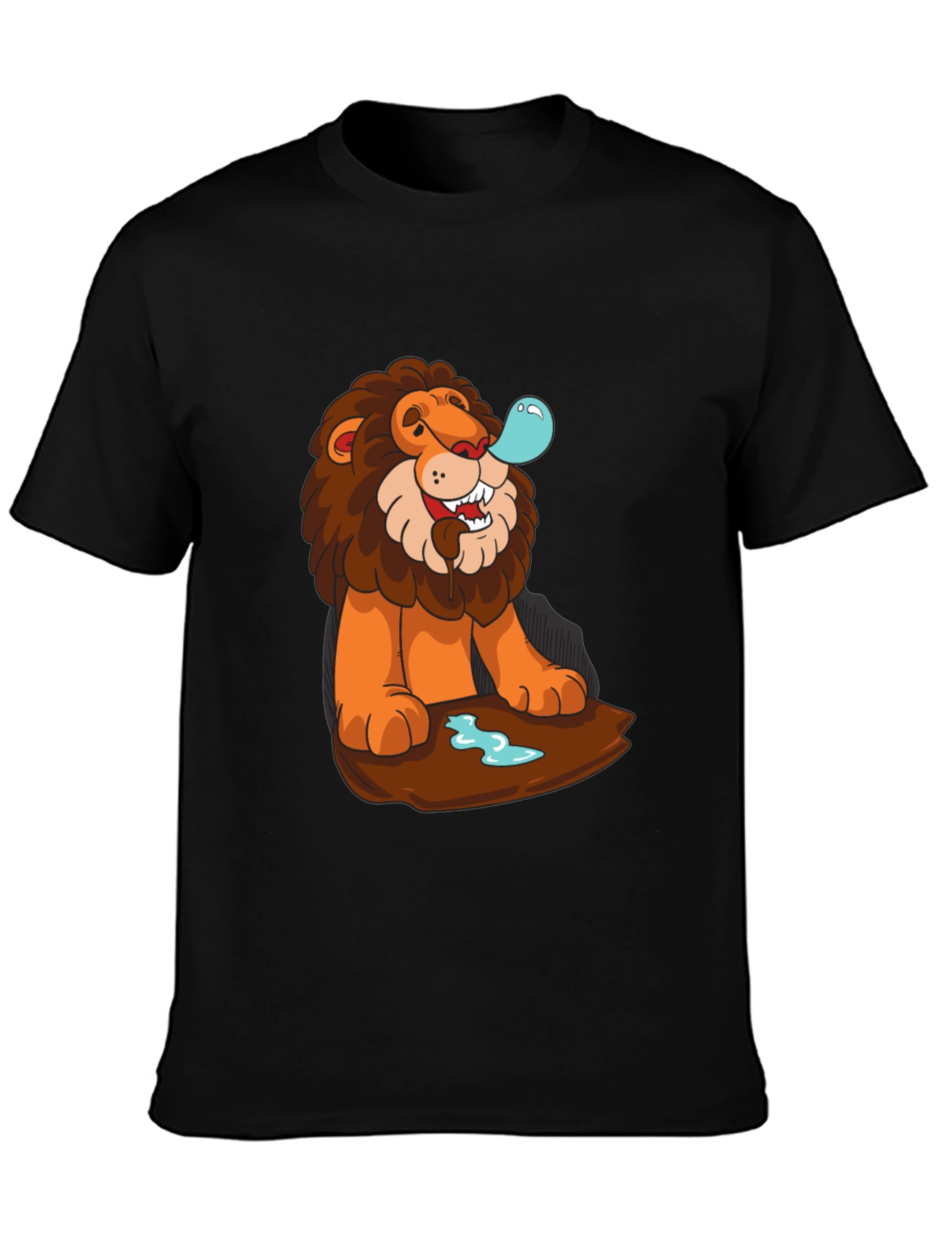 Lion Bubble T-Shirt - Cool Cartoon Graphic Tee